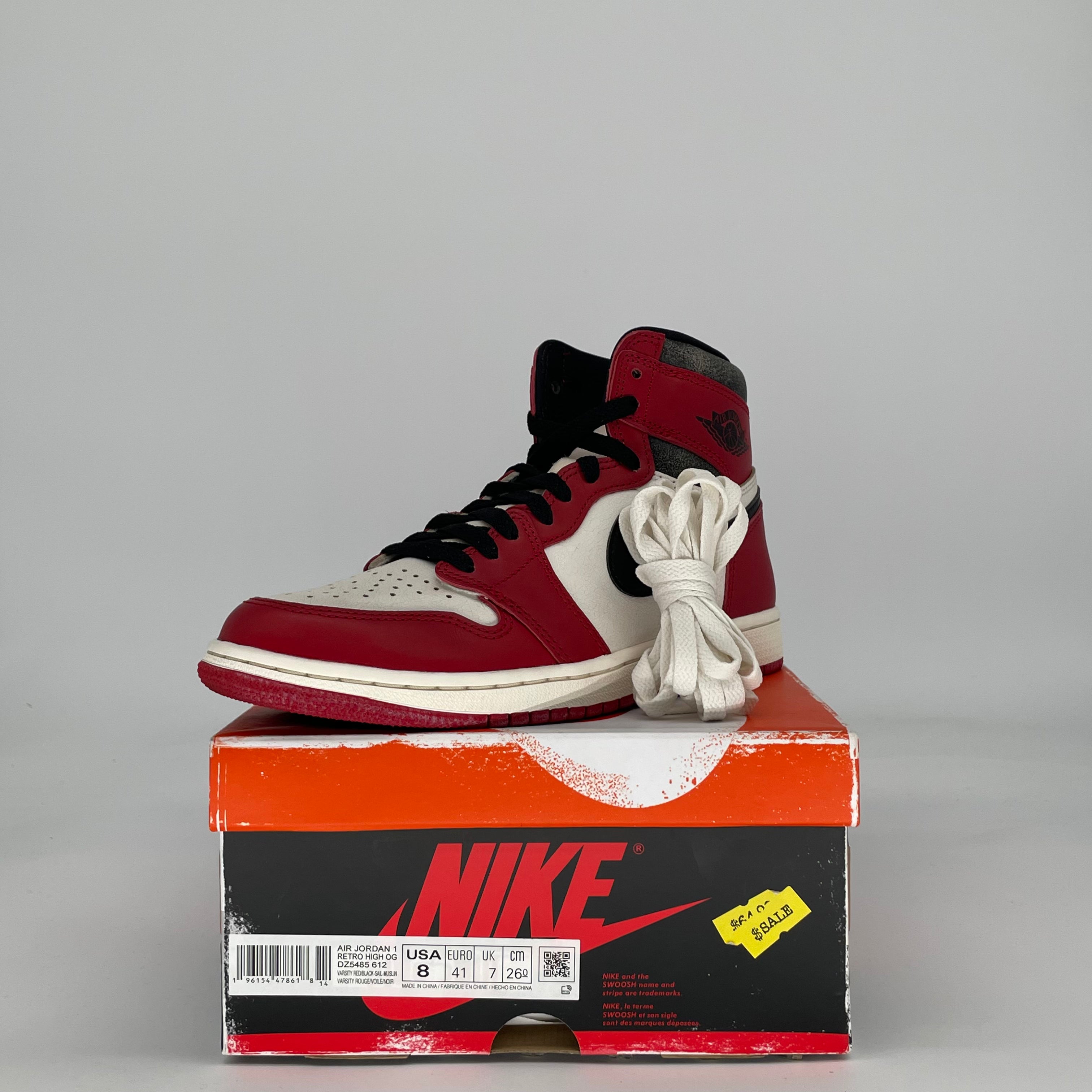 AIR JORDAN 1 CHICAGO LOST AND FOUND DZ5485-612 SIZE 8/9.5W