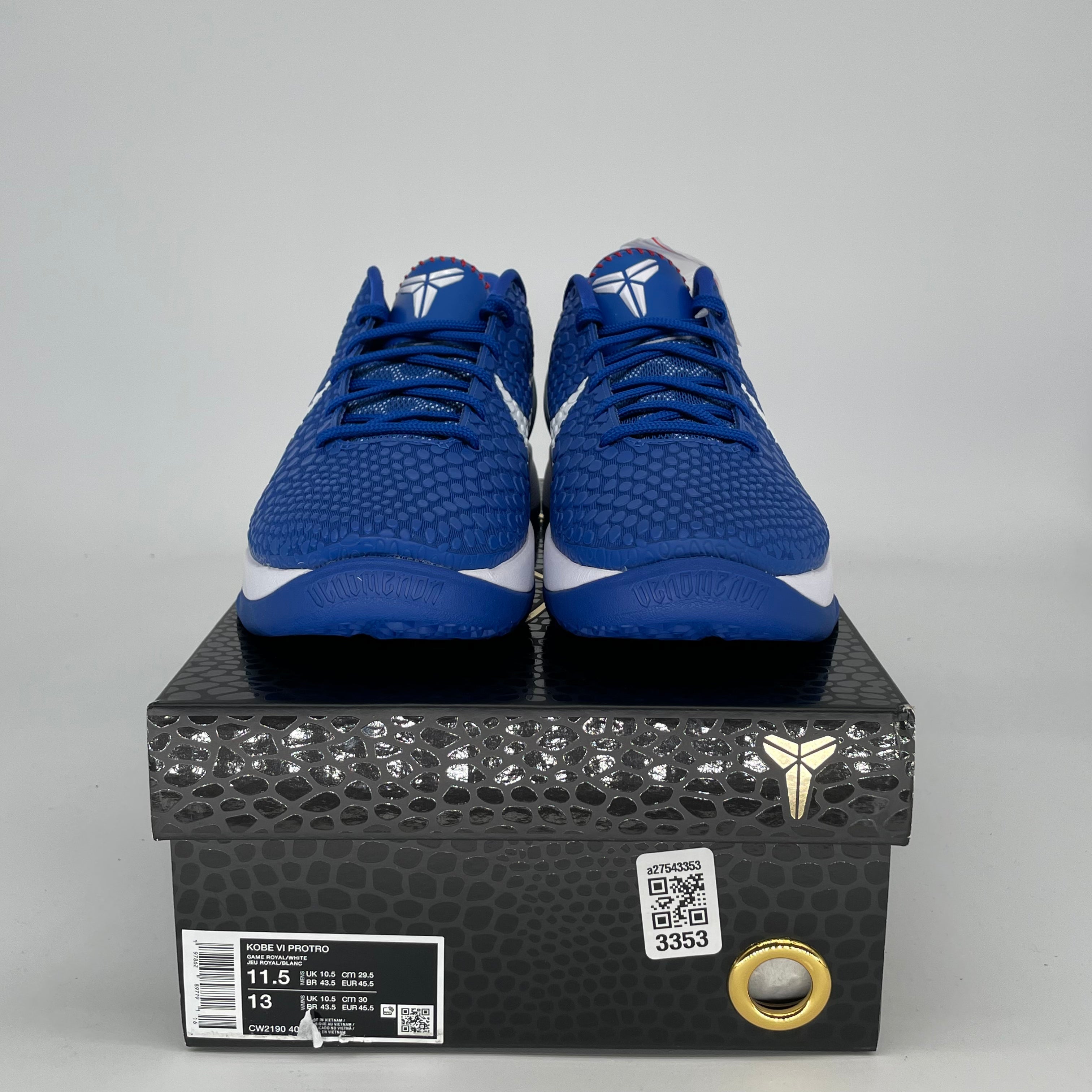 NIKE KOBE 6 PROTRO DODGERS CW2190-400 SIZE 11.5/13W