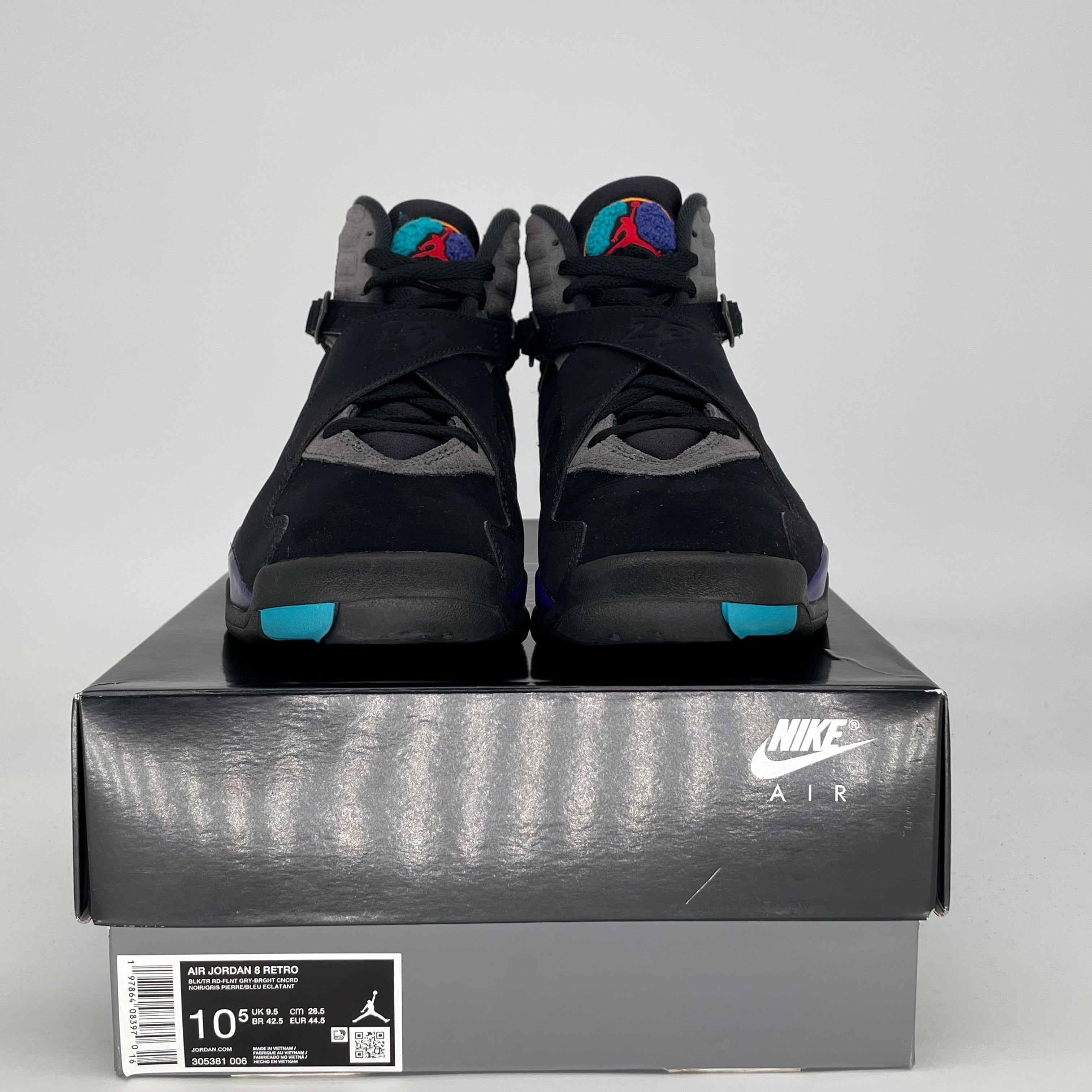 AIR JORDAN 8 AQUA 305381-006 SIZE 10.5/12W