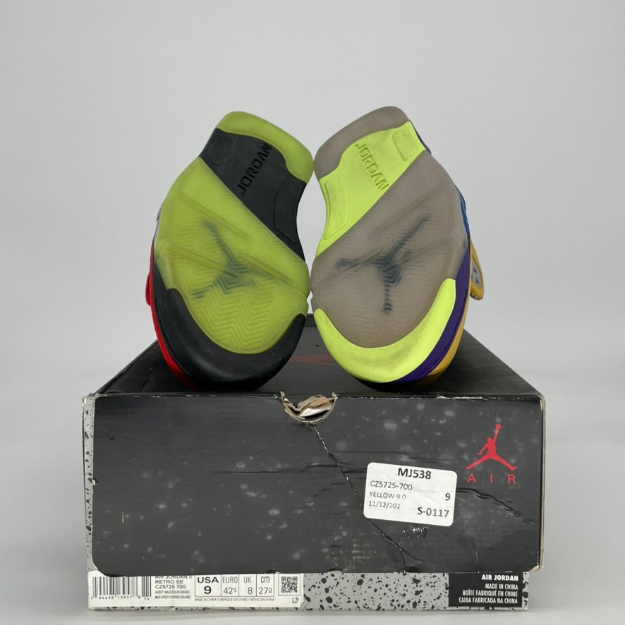 AIR JORDAN 5 WHAT THE CZ5725-770 SIZE 9/10.5W