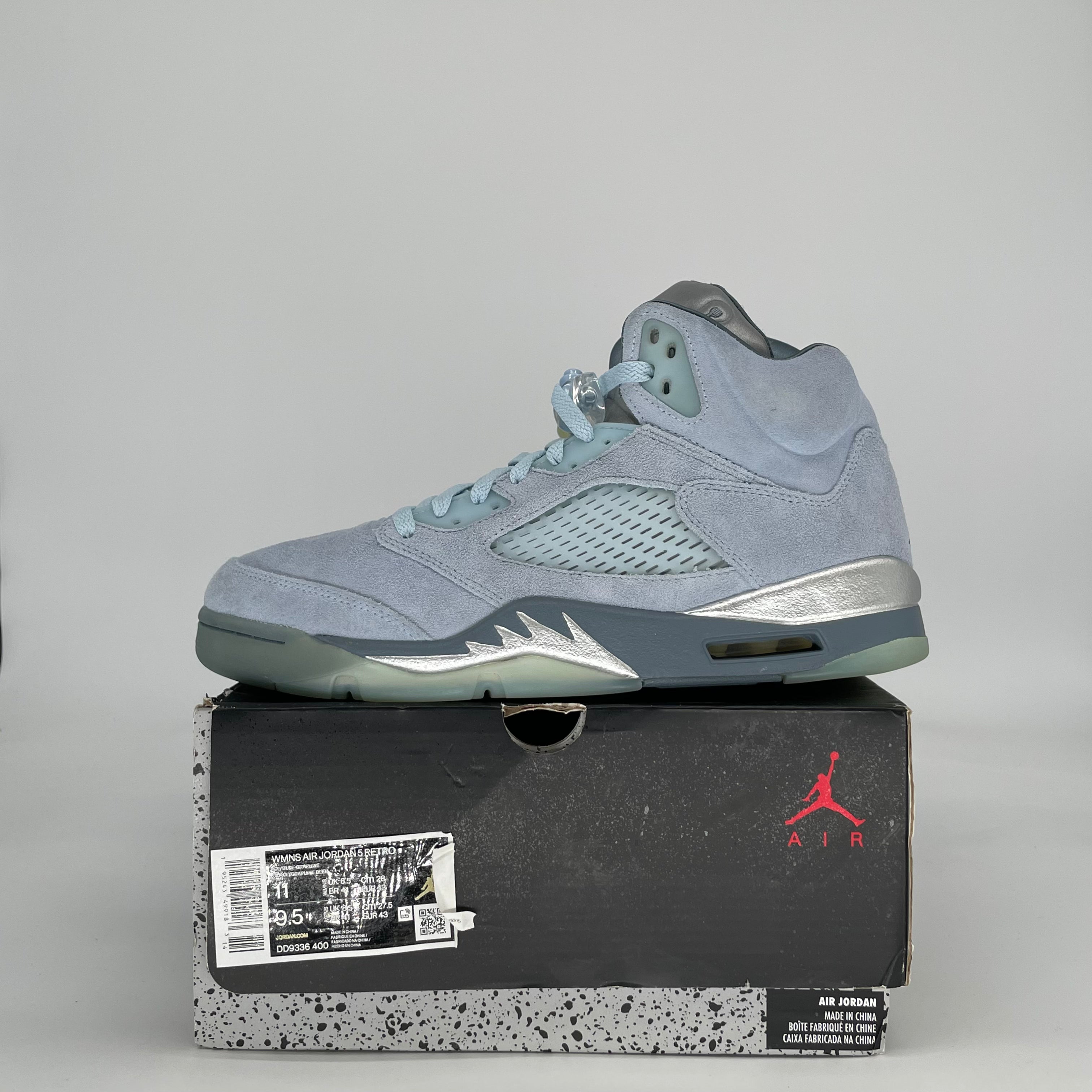 AIR JORDAN 5 BLUEBIRD W DD9336-400 SIZE 9.5/11W