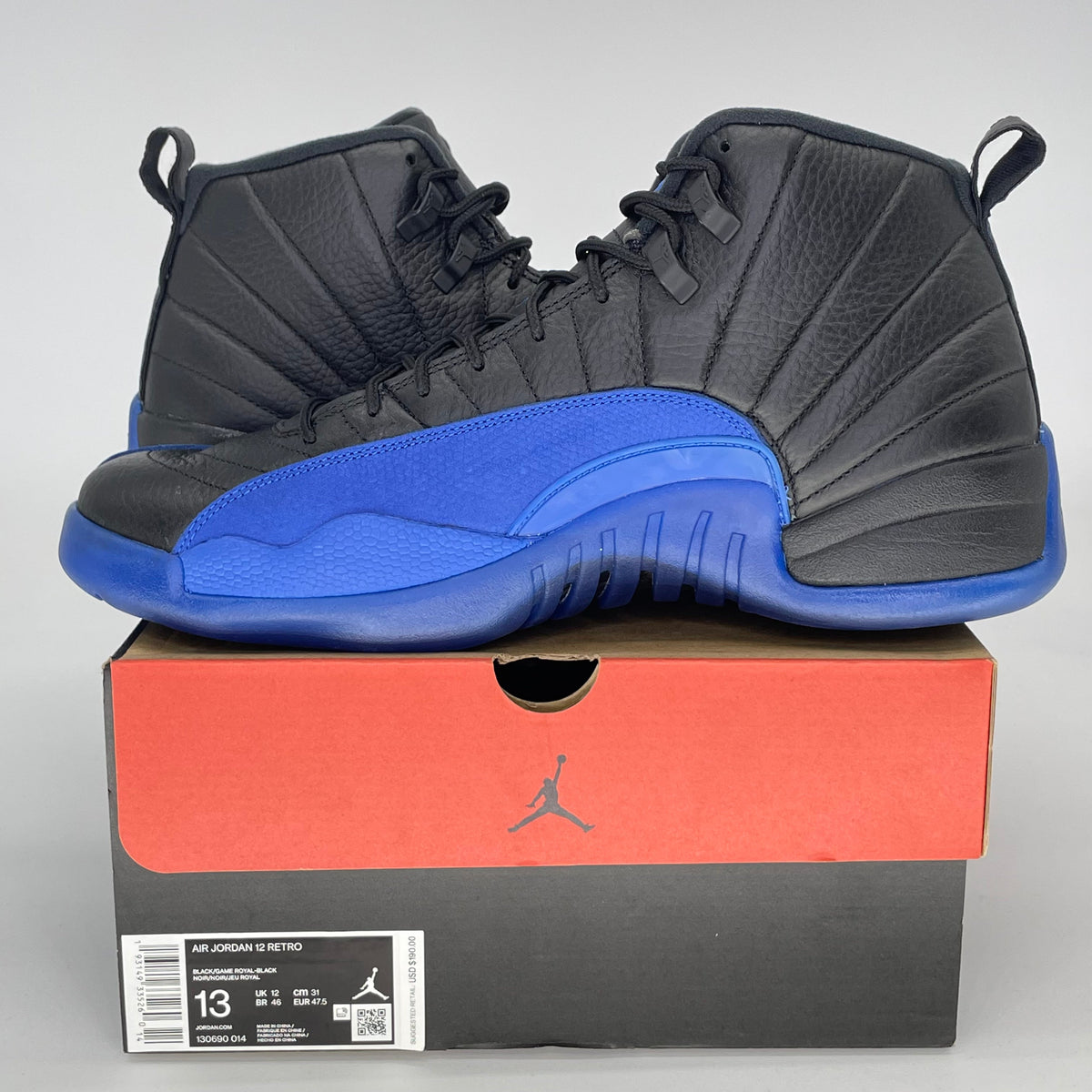 Jordan 12 Retro Black Game Royal