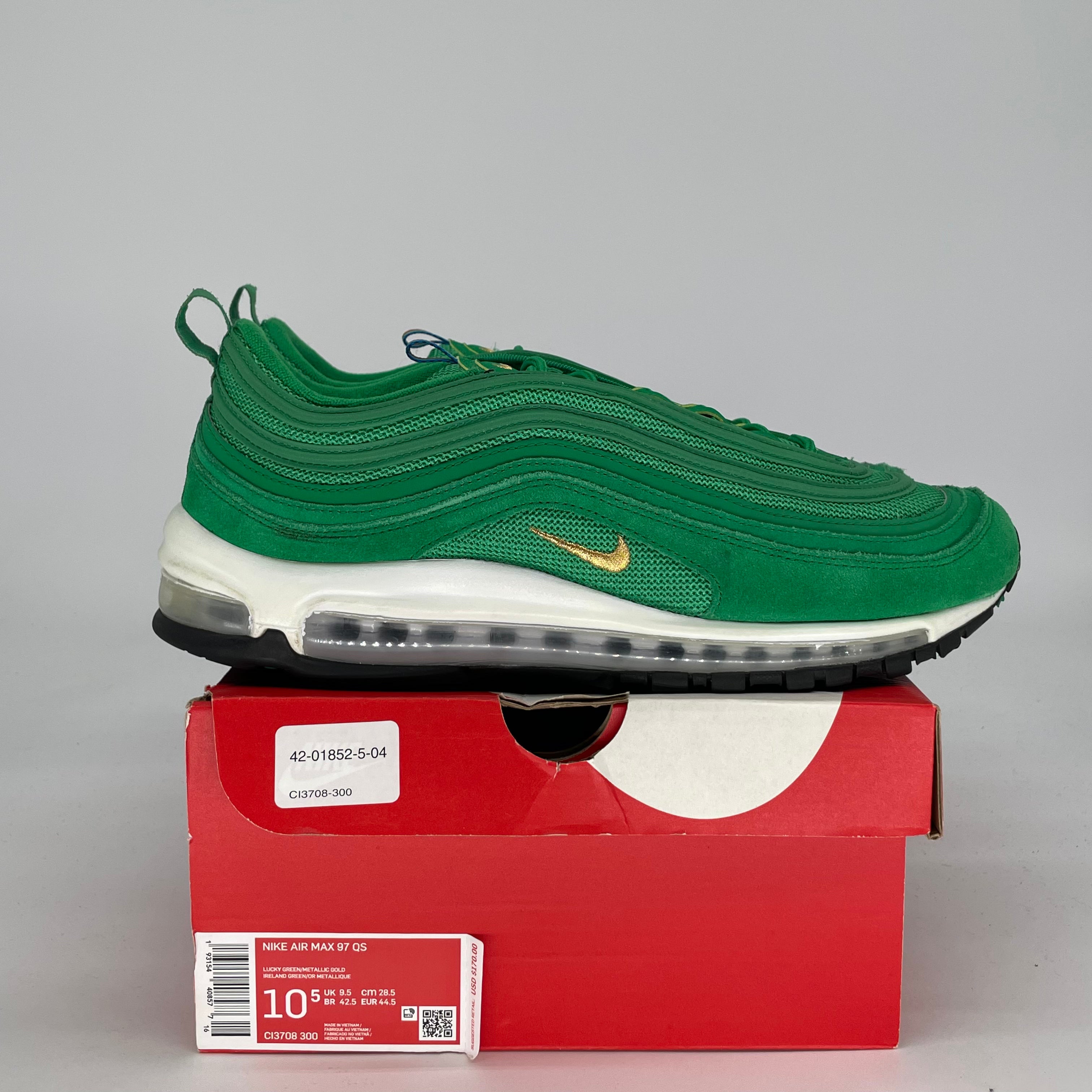 NIKE AIR MAX 97 LUCKY GREEN CI3708-300 SIZE 10.5/12W