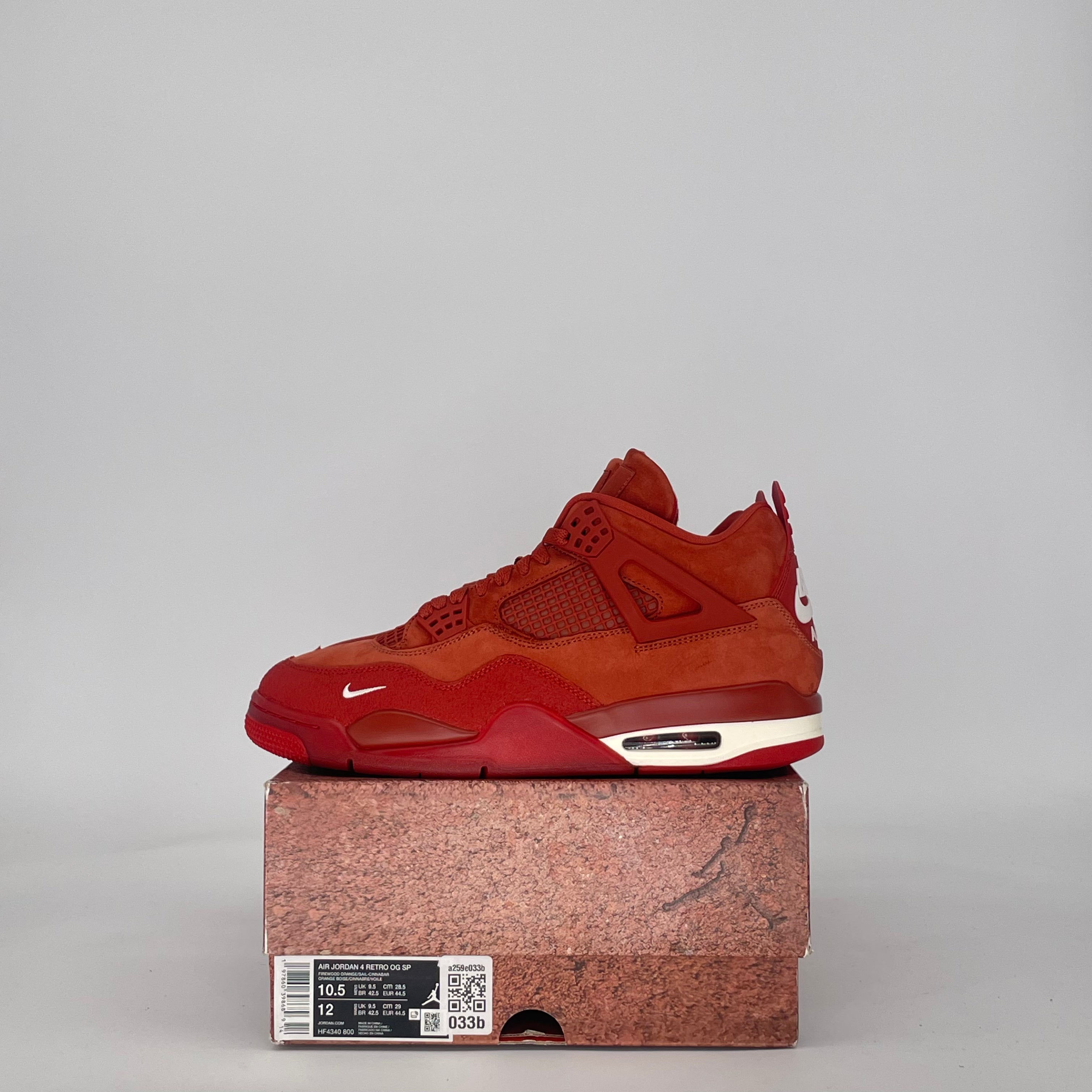 AIR JORDAN 4 NIGEL SYLVESTER BRICK BY BRICK HF4340-800 SIZE 10.5/12W