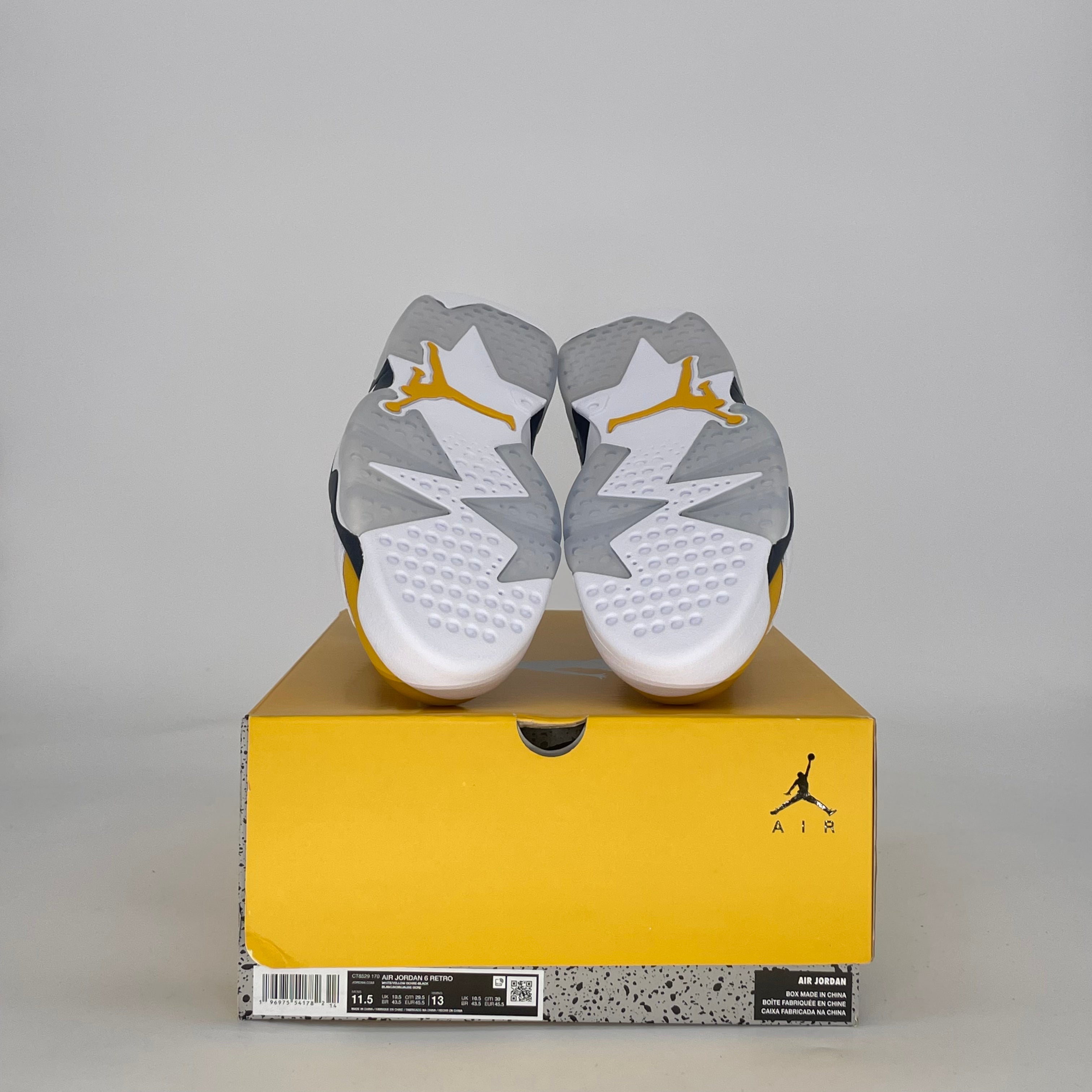 AIR JORDAN 6 YELLOW OCHRE CT8529-170 SIZE 11.5/13W