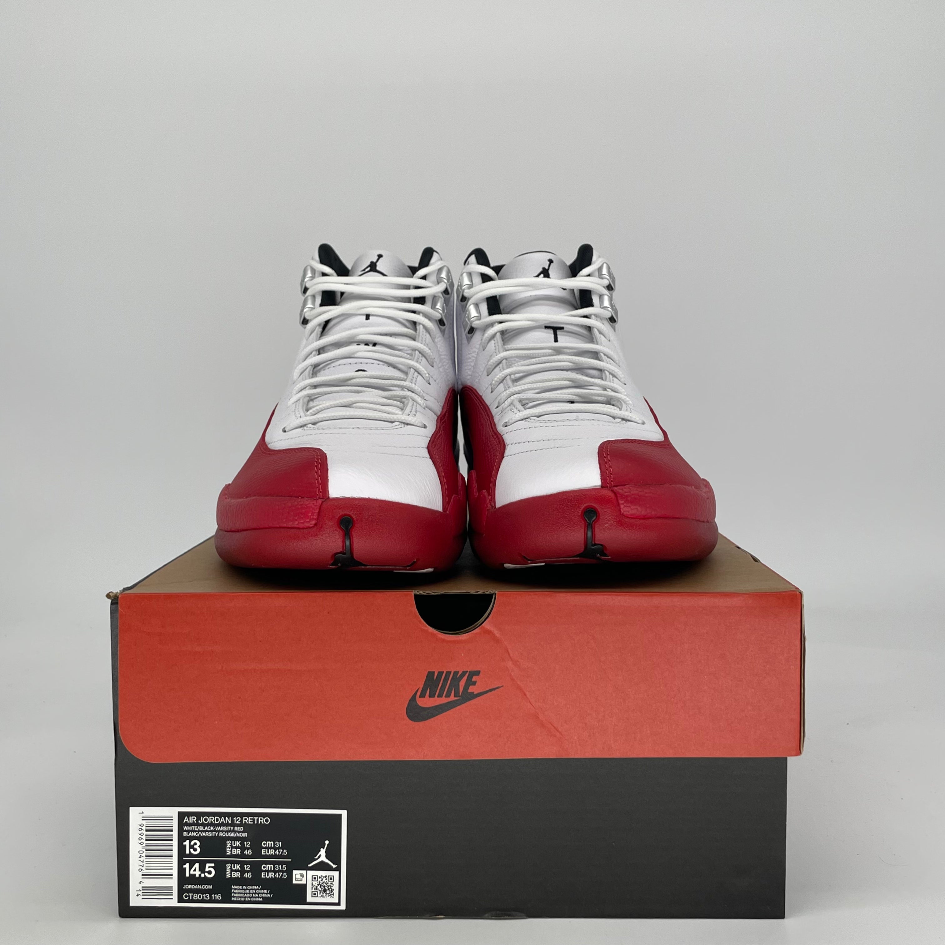 AIR JORDAN 12 CHERRY CT8013-116 SIZE 13/14.5W