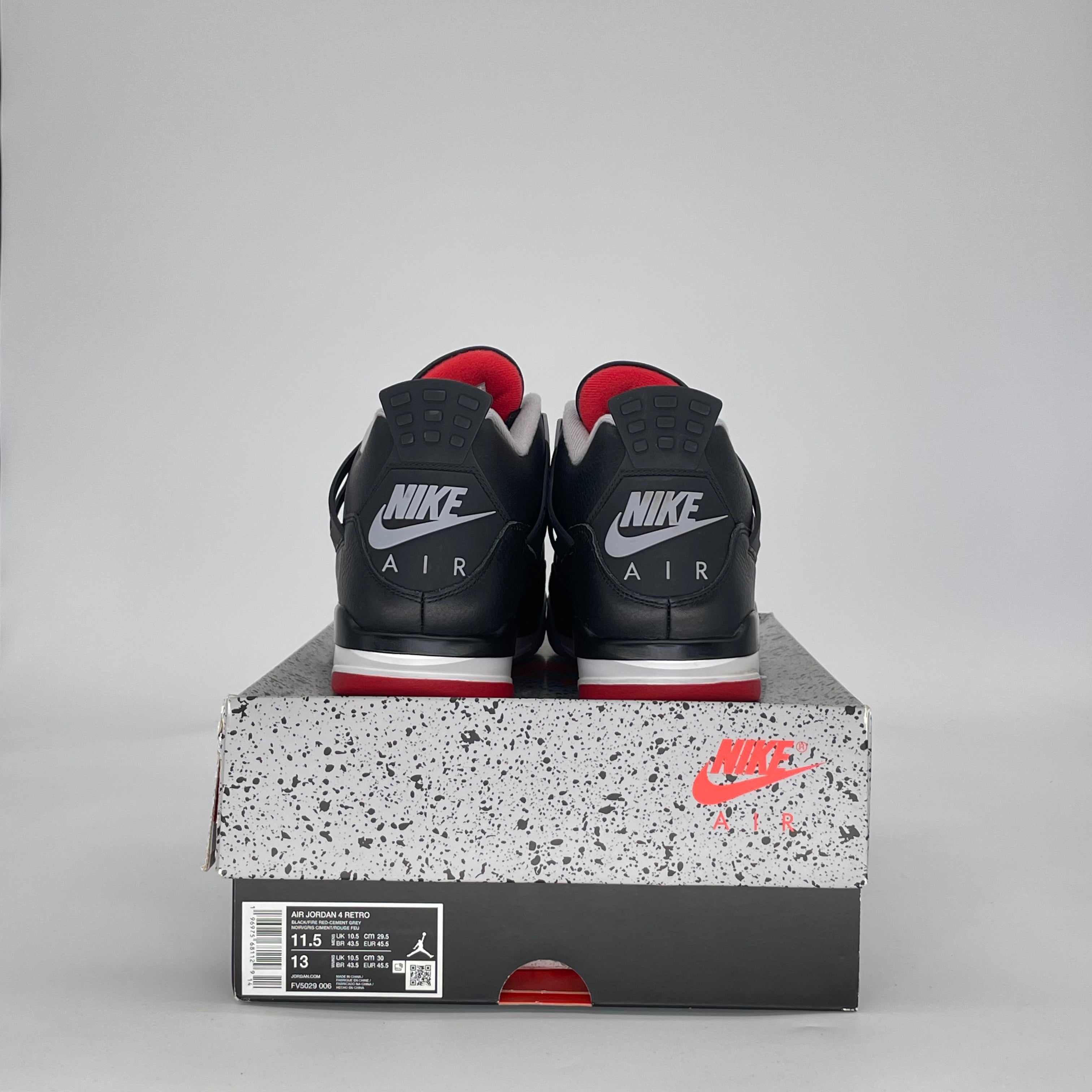 AIR JORDAN 4 BRED REIMAGINED FV5029-006 SIZE 11.5/13W