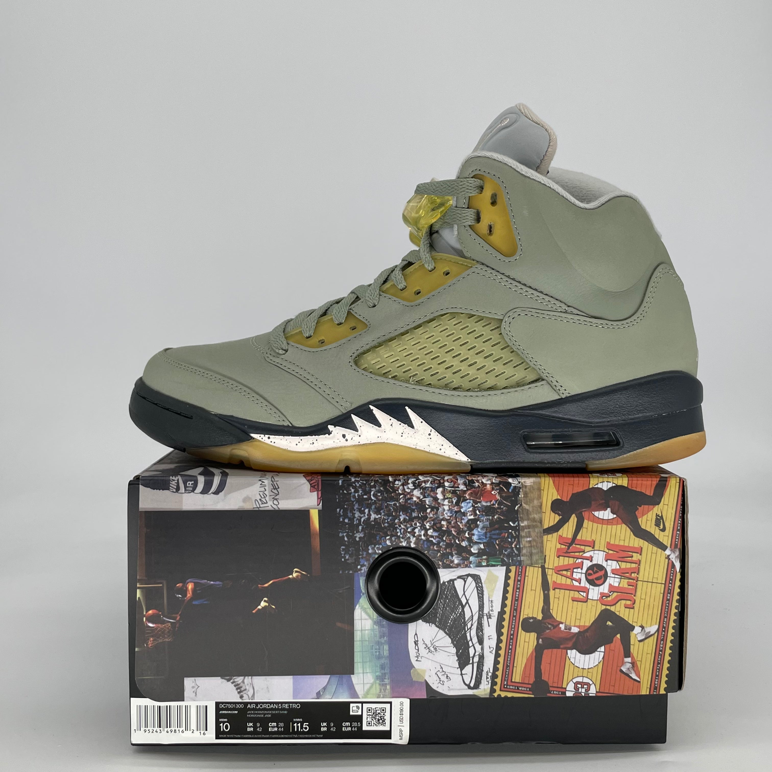 AIR JORDAN 5 JADE HORIZON DC7501-300 SIZE 10/11.5W
