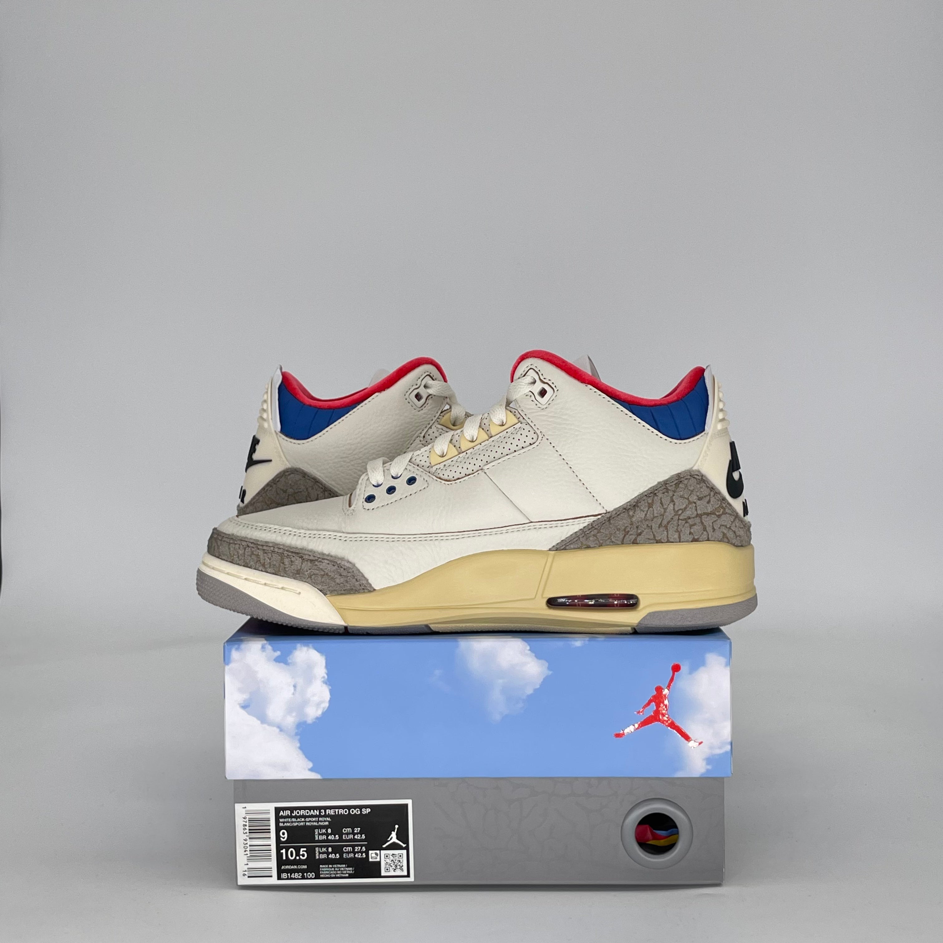 AIR JORDAN 3 SEOUL 2.0 IB1482-100 SIZE 9/10.5W