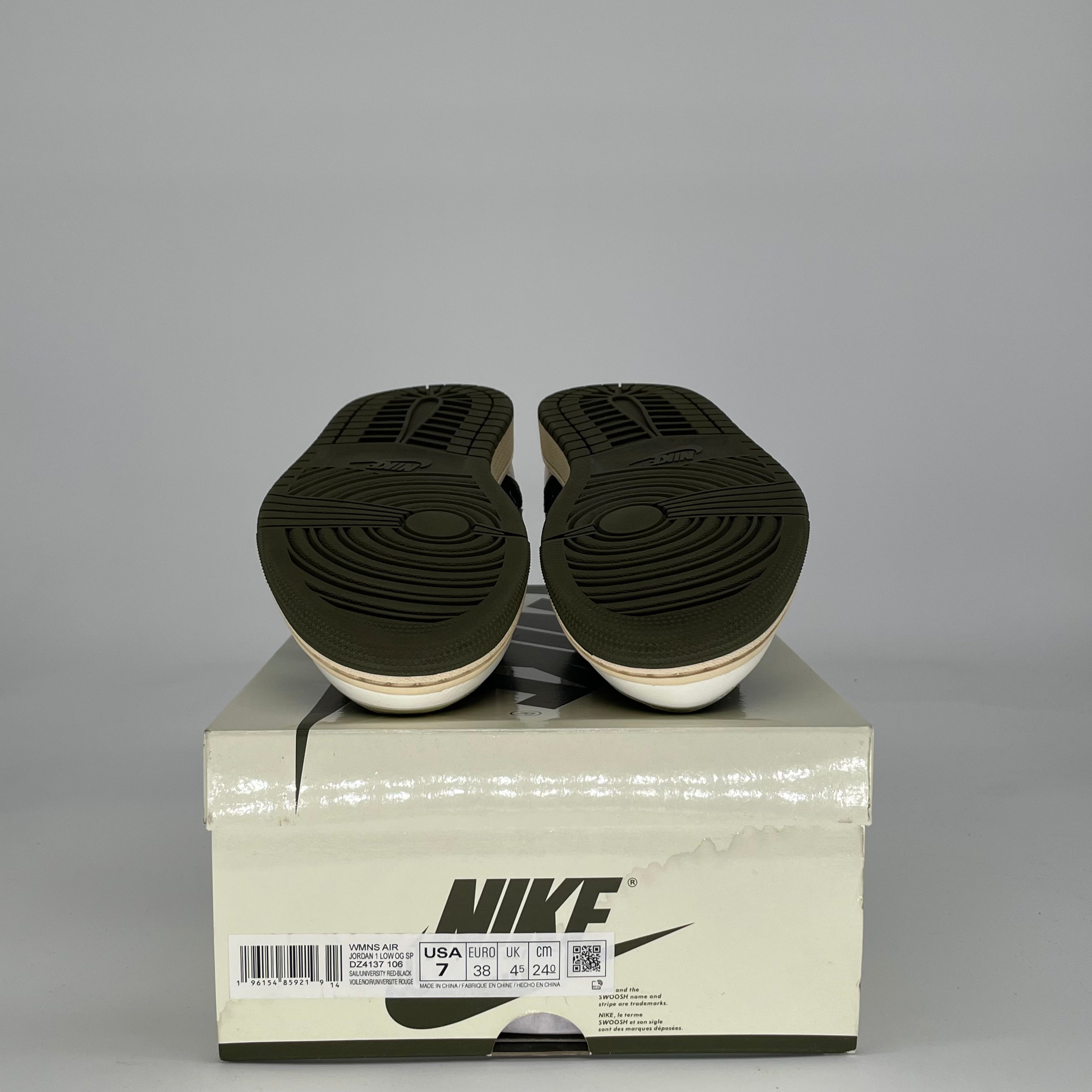 TRAVIS SCOTT X AIR JORDAN 1 LOW OLIVE W DZ4137-106 SIZE 5.5/7W