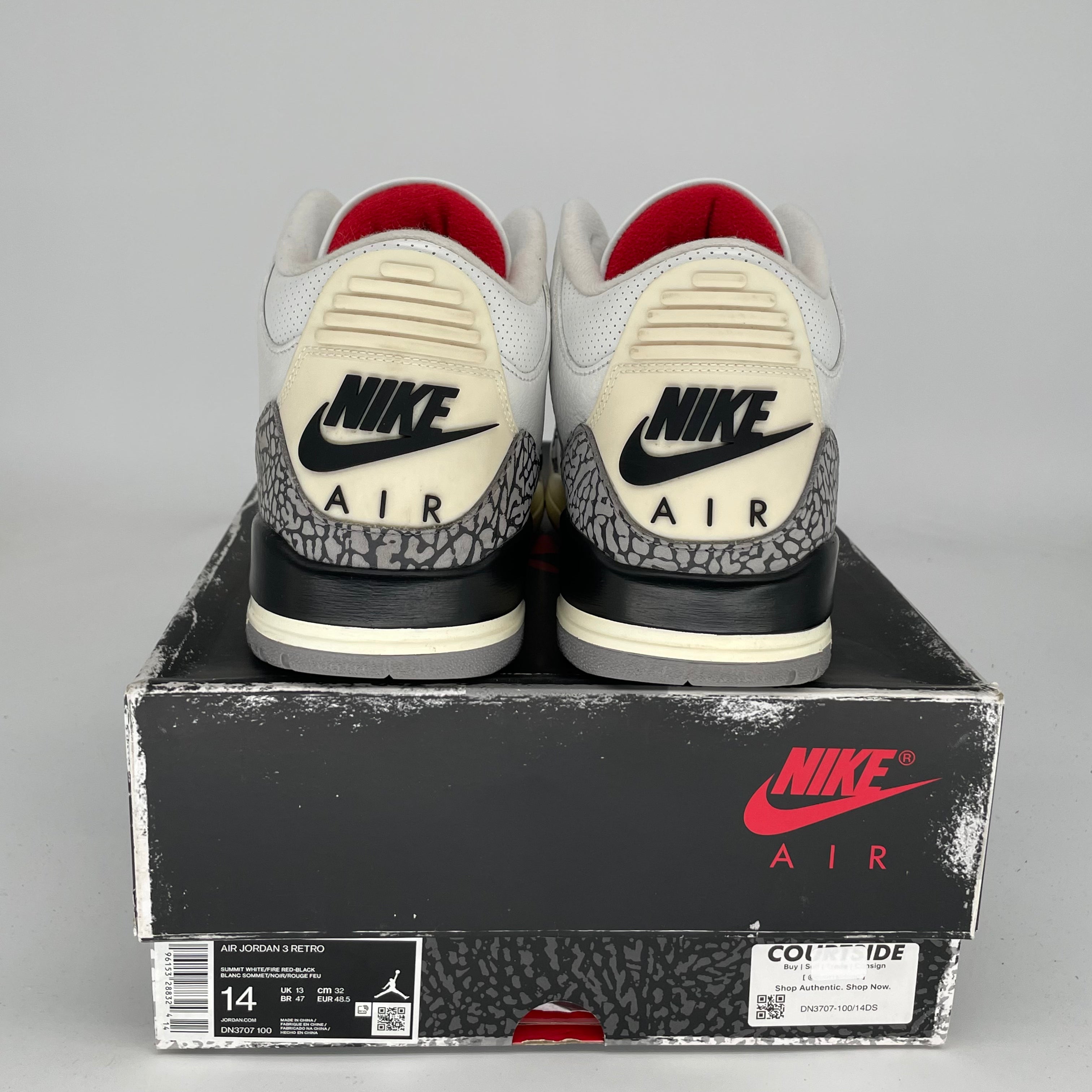AIR JORDAN 3 WHITE CEMENT REIMAGINED SIZE 14/15.5W DN3707-100