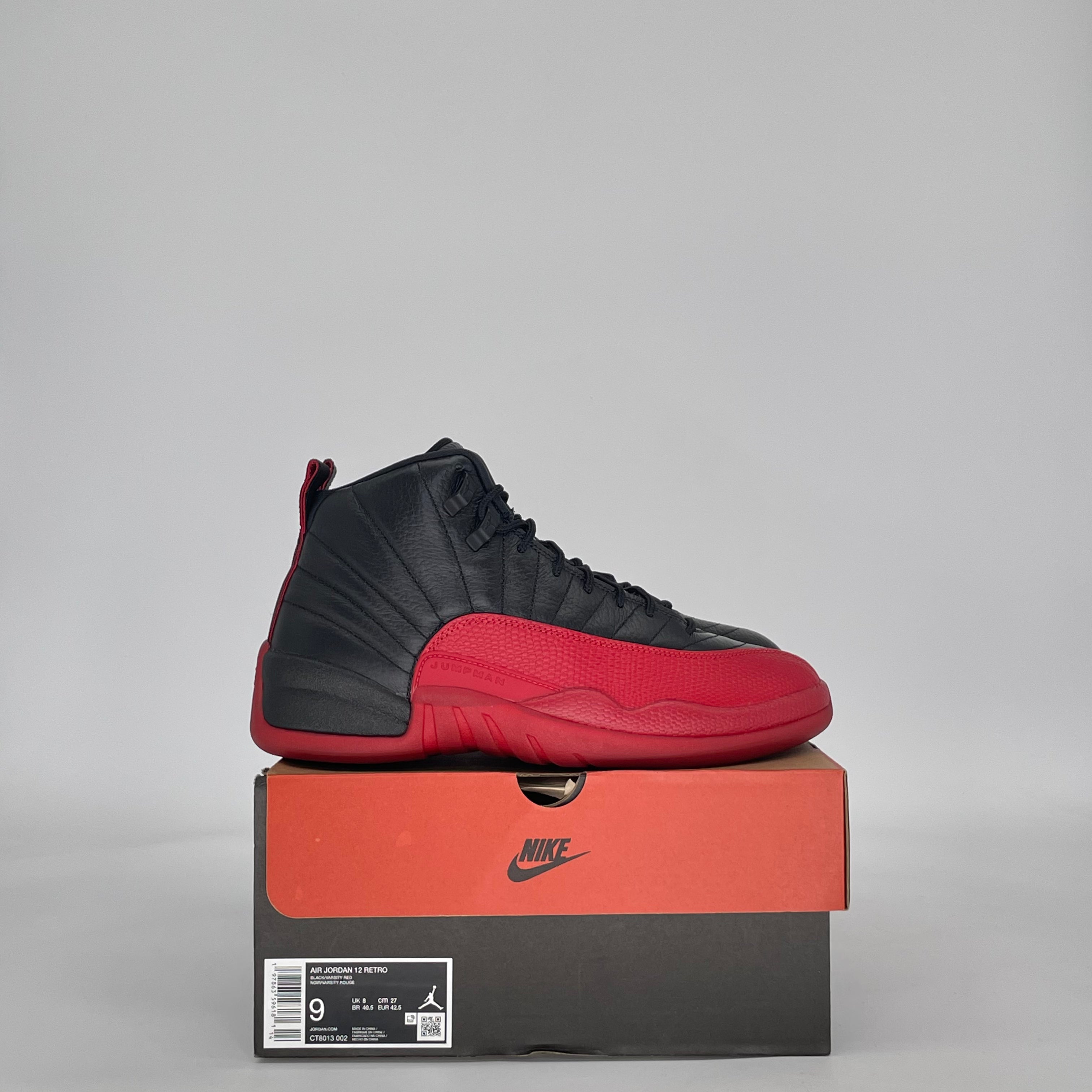 AIR JORDAN 12 FLU GAME CT8013-002 SIZE 9/10.5W