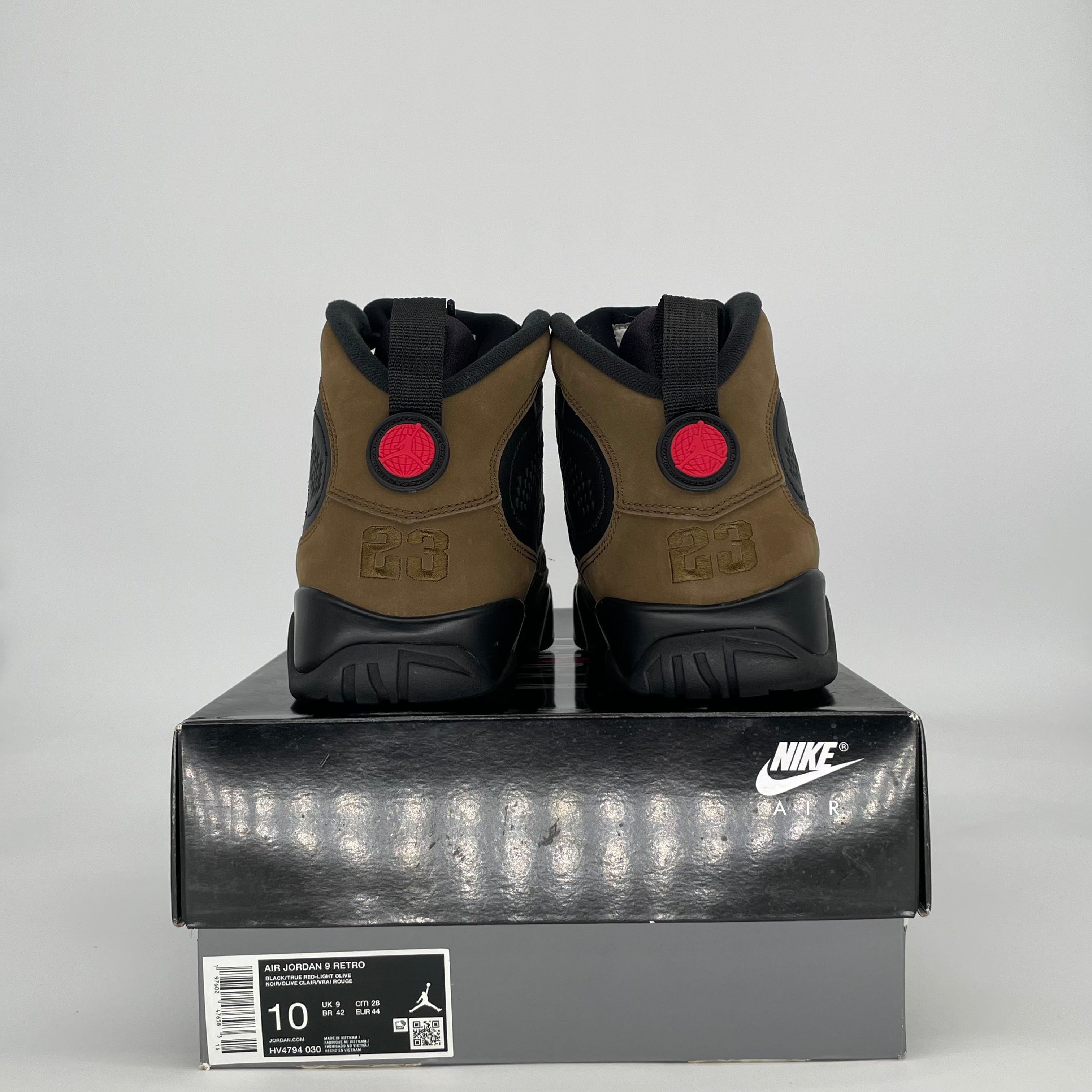 AIR JORDAN 9 OLIVE HV4794-030 SIZE 10/11.5W