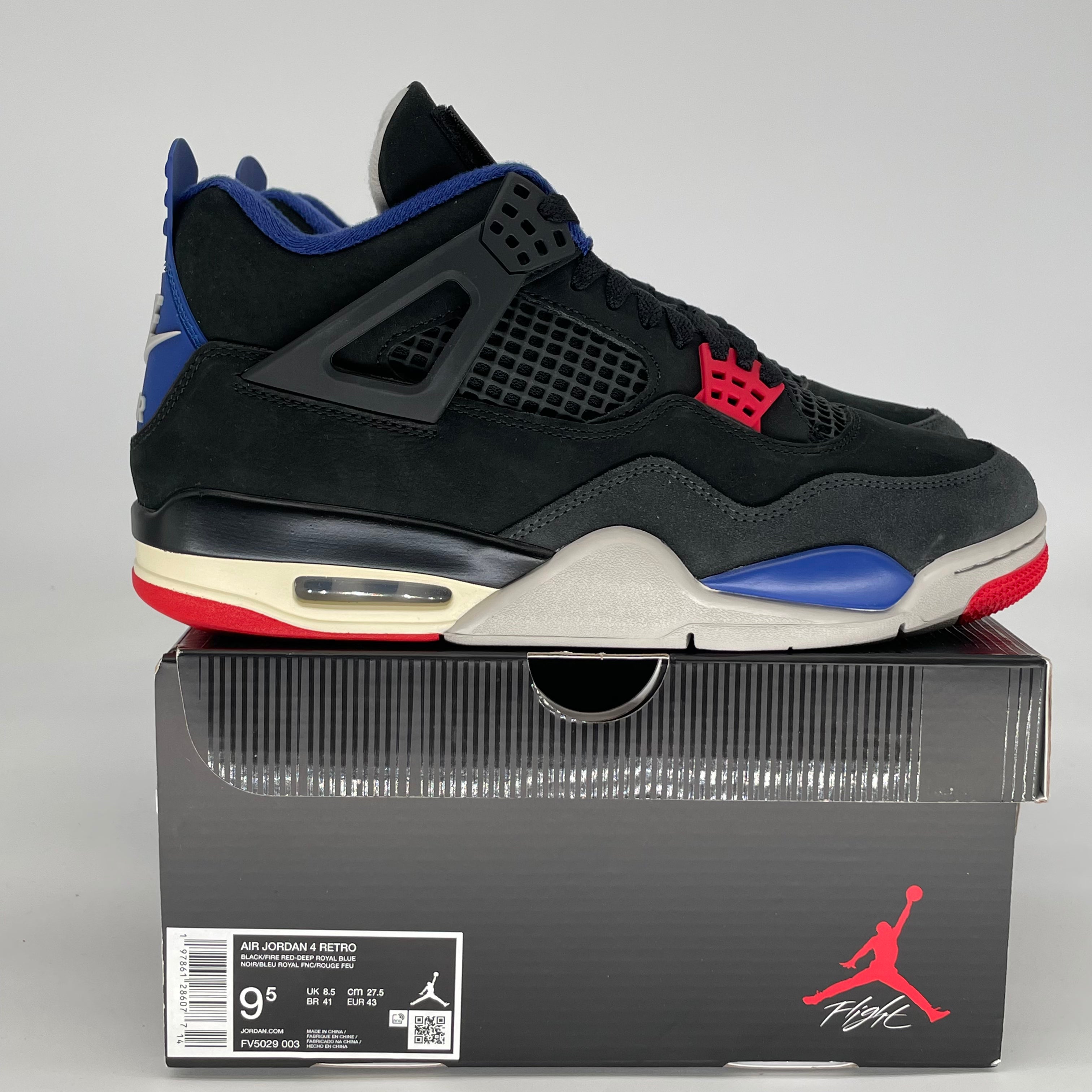 AIR JORDAN 4 RARE AIR (WHITE LETTERING) FV5029-003 SIZE 9.5/11W