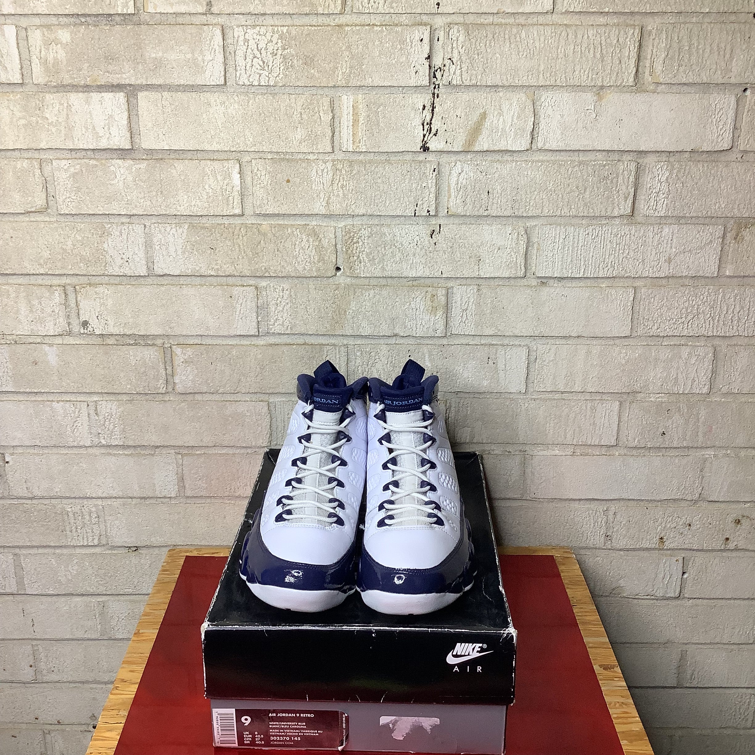 AIR JORDAN 9 PEARL BLUE SIZE 9/10.5W 302370-145