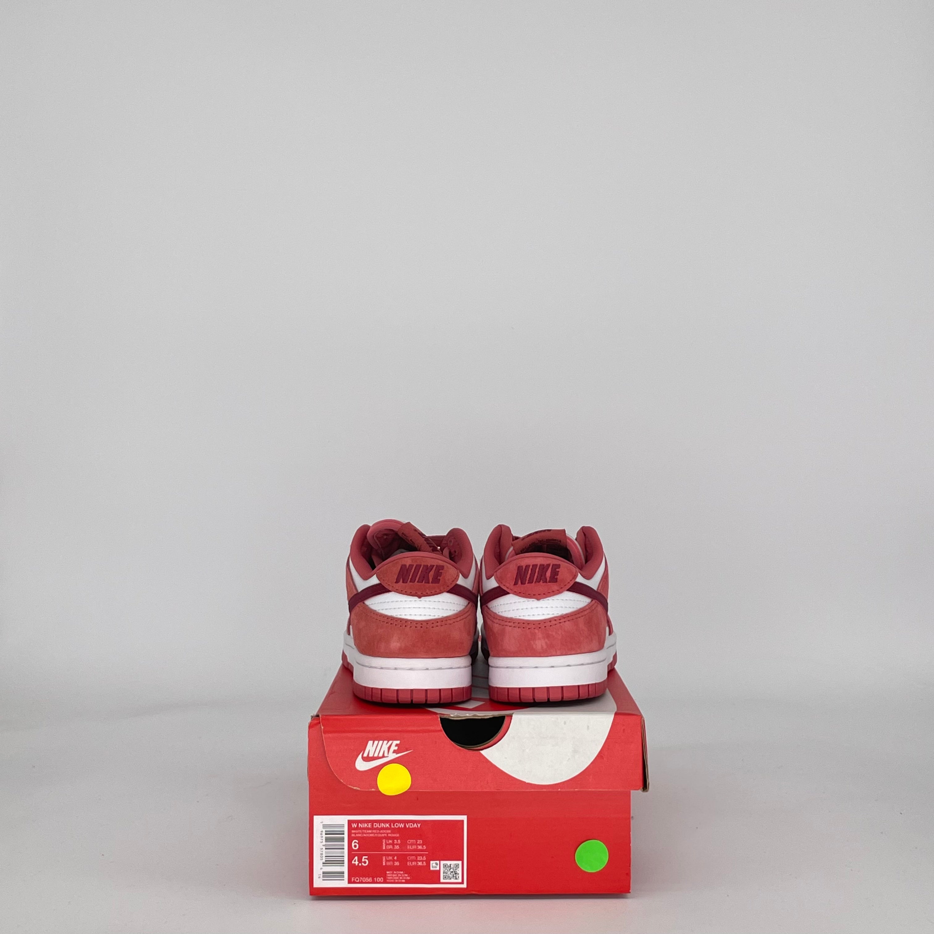 NIKE DUNK LOW VALENTINES DAY FQ7056-100 SIZE 4.5/6W GS