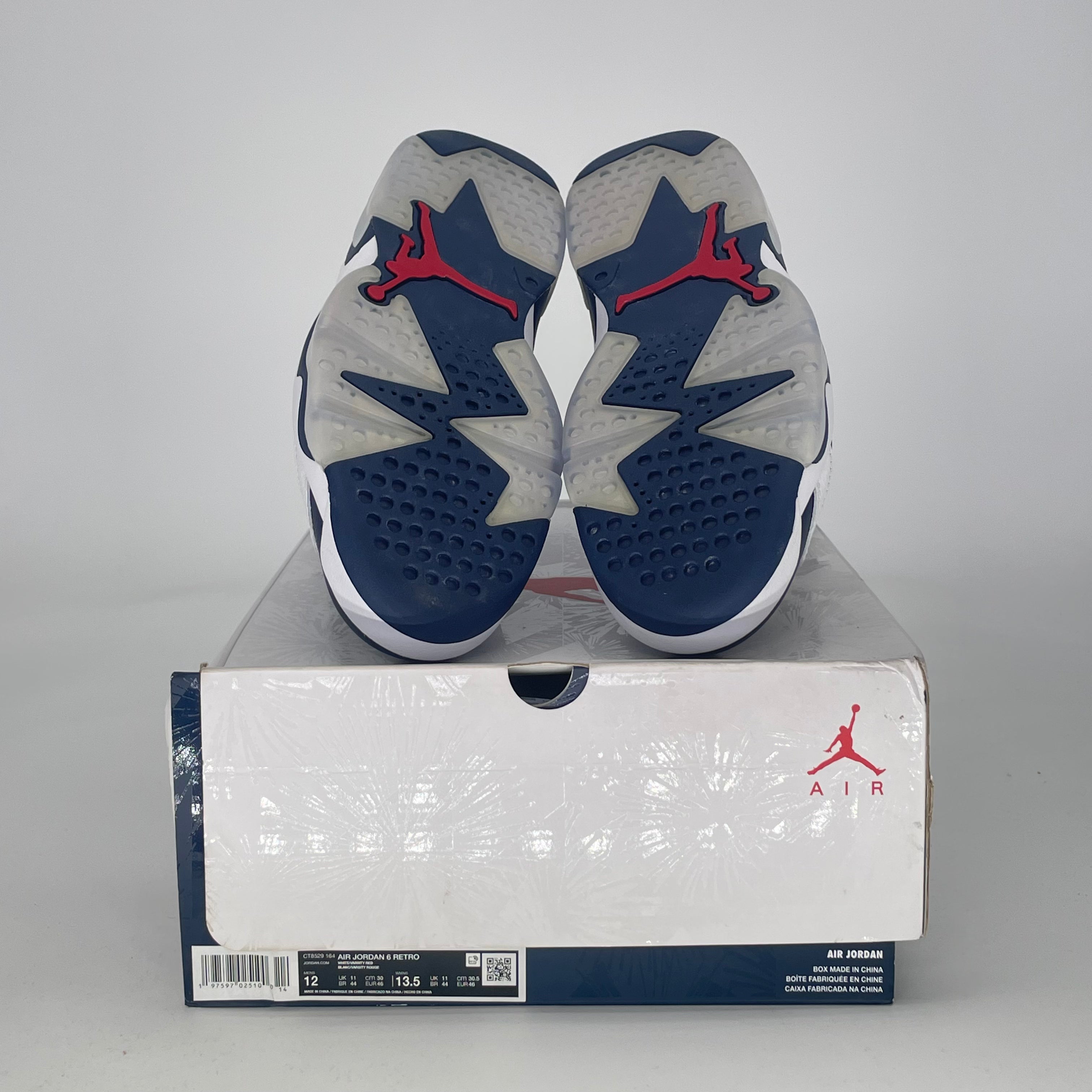 AIR JORDAN 6 OLYMPIC CT8529-164 SIZE 12/13.5W