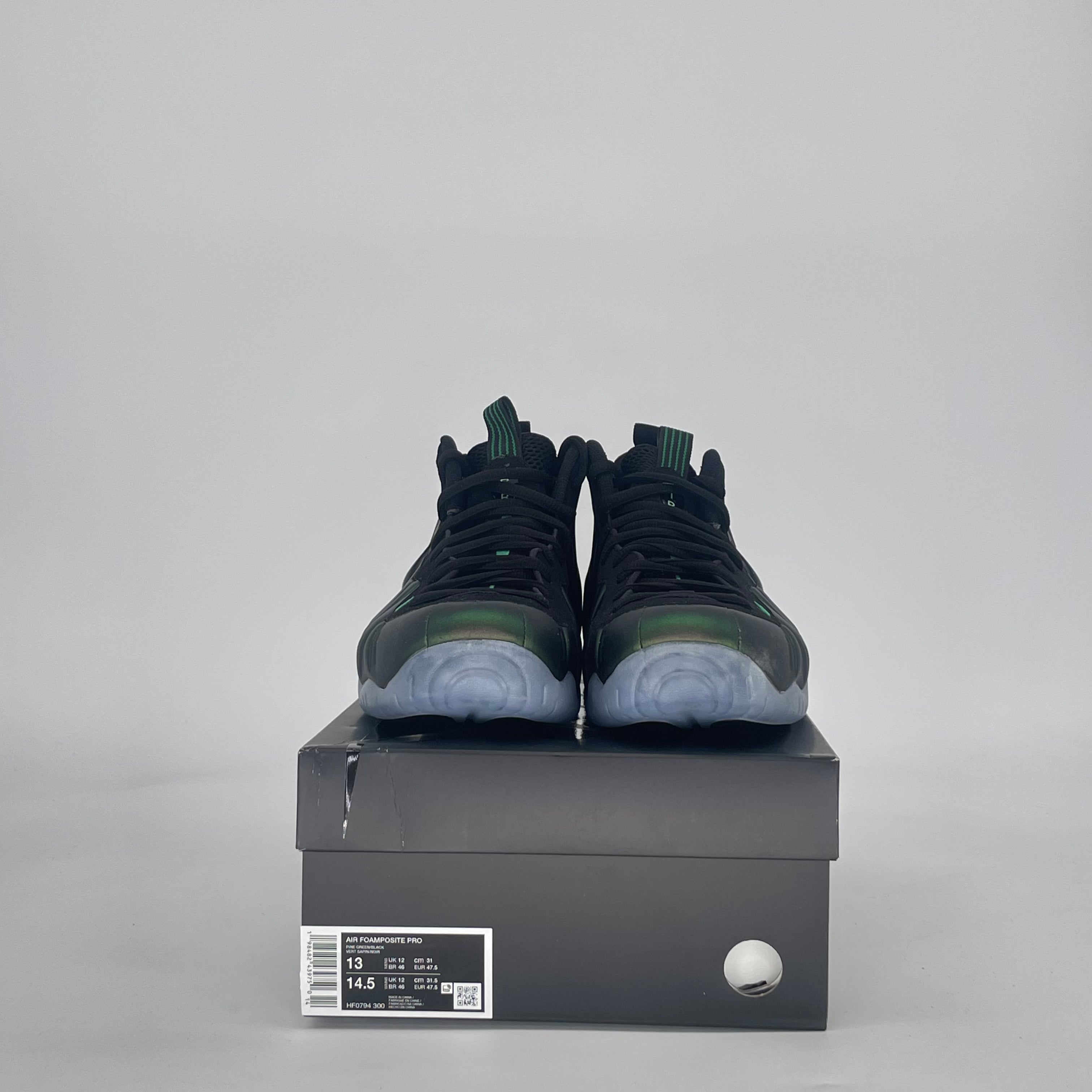 NIKE AIR FOAMPOSITE PRO PINE GREEN HF0794-300 SIZE 13/14.5W