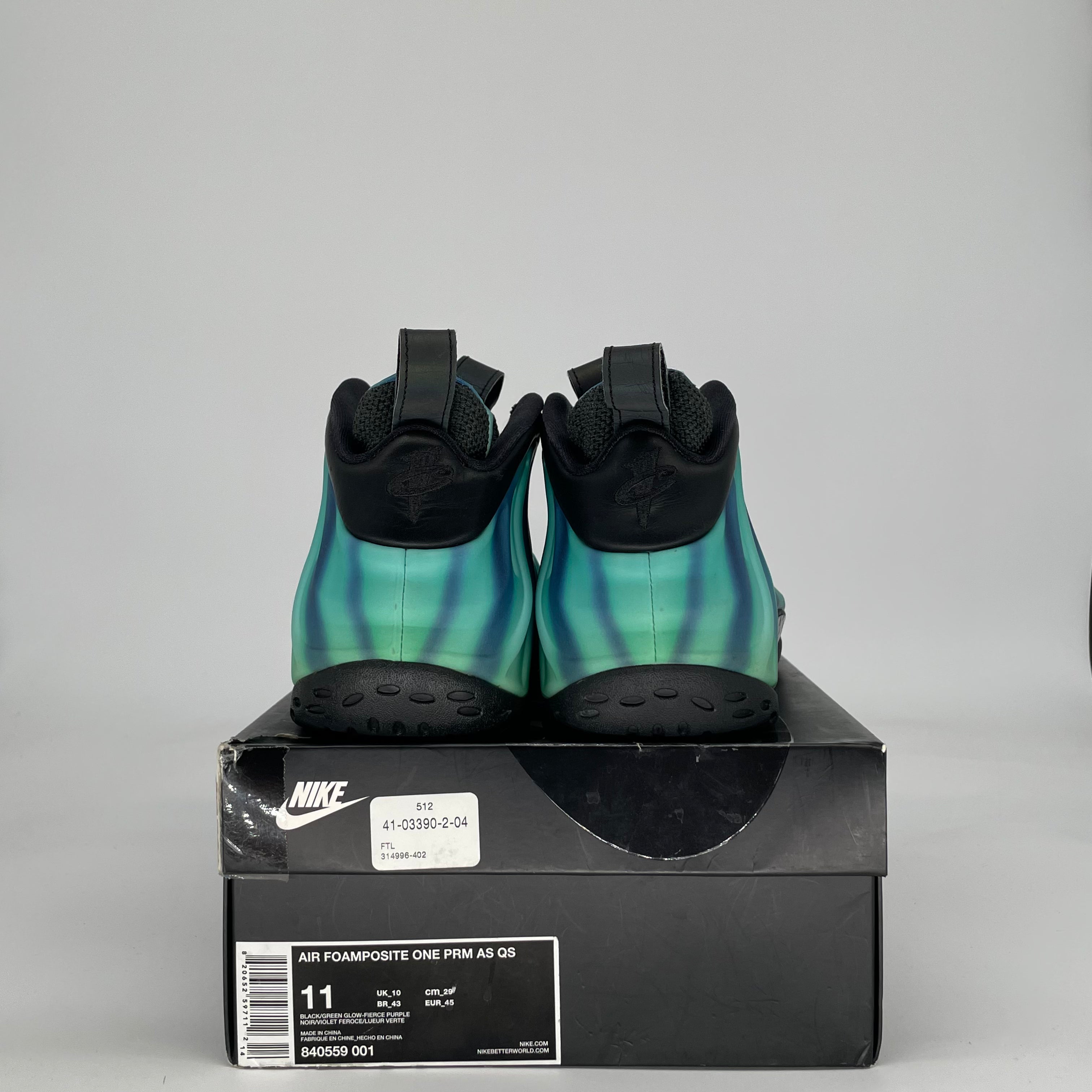 NIKE AIR FOAMPOSITE ONE NORTHERN LIGHTS 840559-001 SIZE 11/12.5W