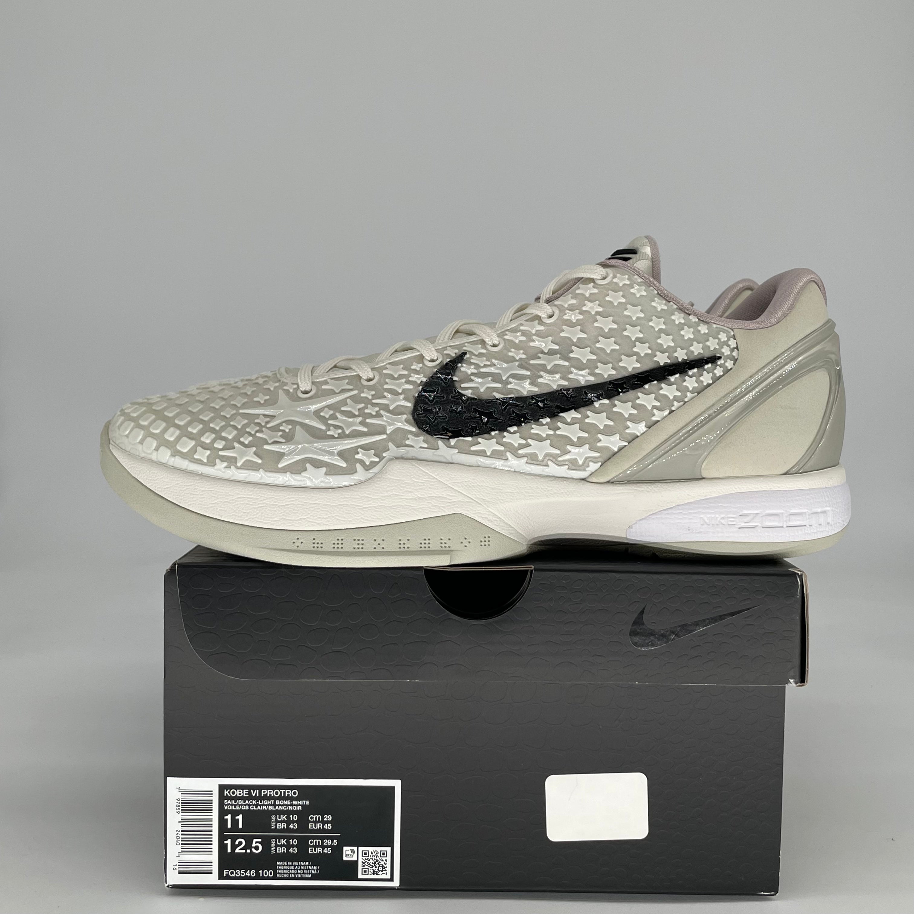 NIKE KOBE 6 PROTRO SAIL ALL-STAR FQ3546-100 SIZE 11/12.5W