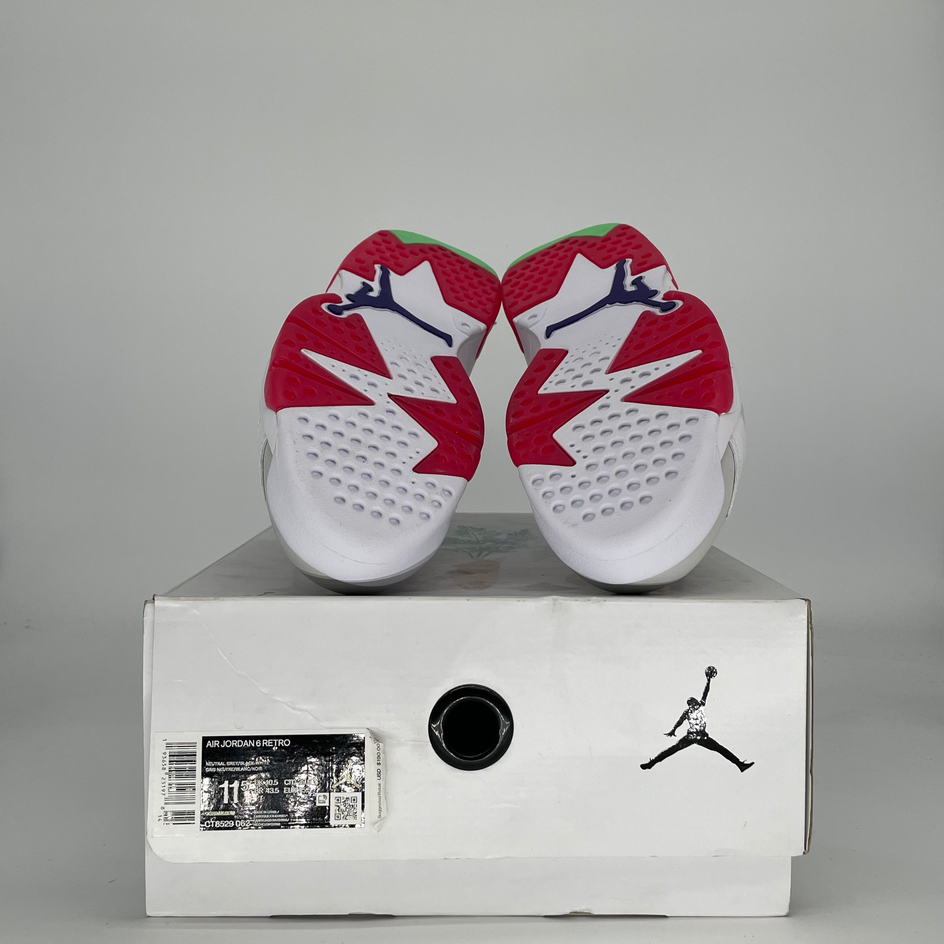 AIR JORDAN 6 HARE CT8529-062 SIZE 11.5/13W