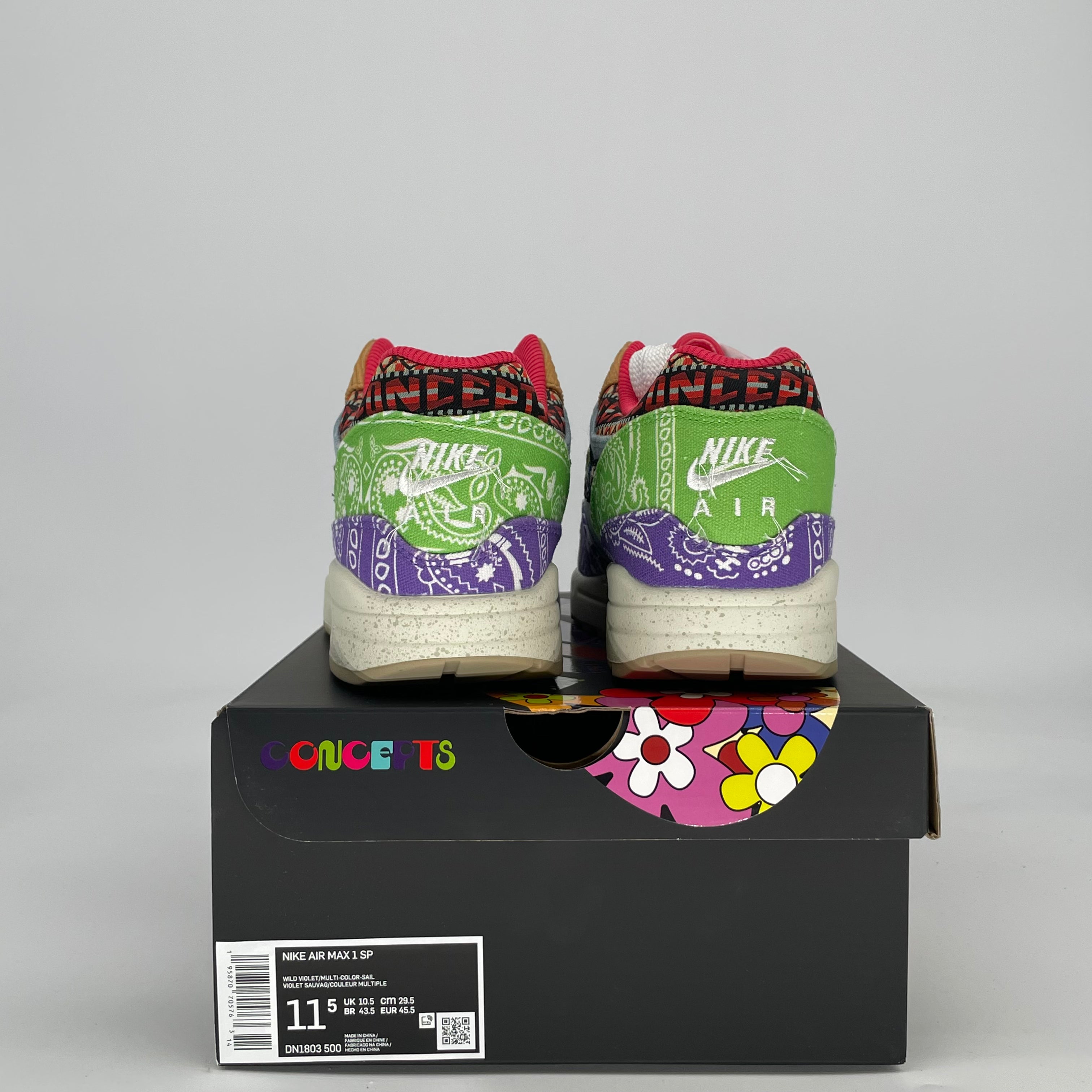 NIKE AIR MAX 1 CONCEPTS FAR OUT (SPECIAL BOX) DN1803-500 SIZE 11.5/13W