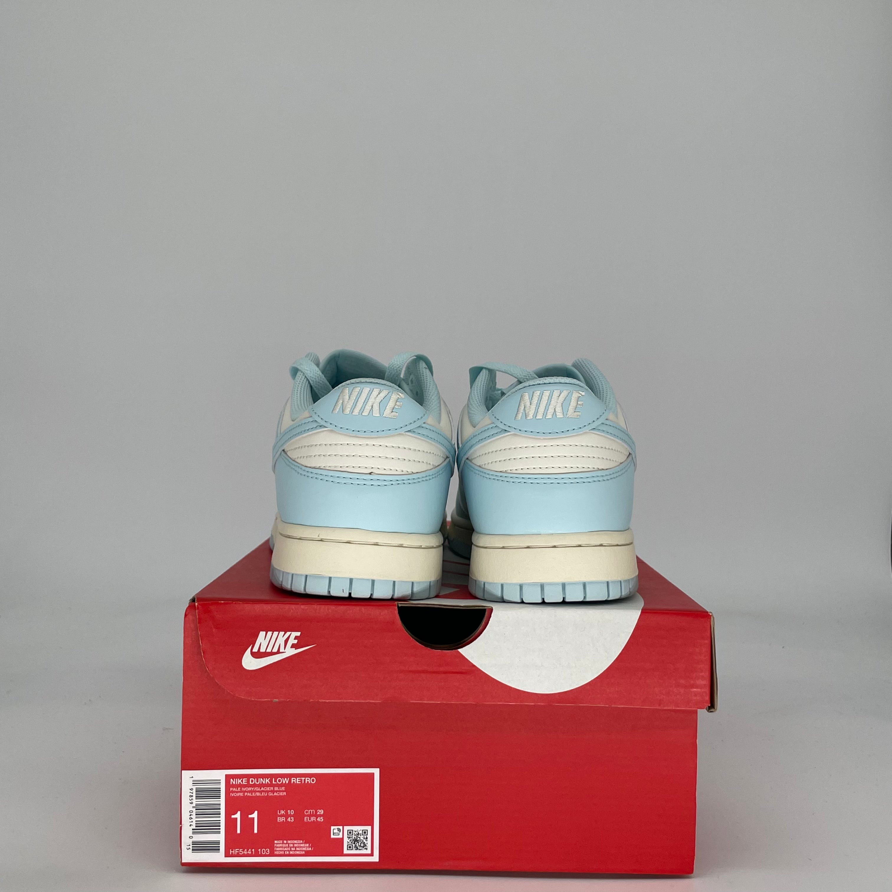 NIKE DUNK LOW GLACIER BLUE PALE IVORY HF5441-103 SIZE 11/12.5W