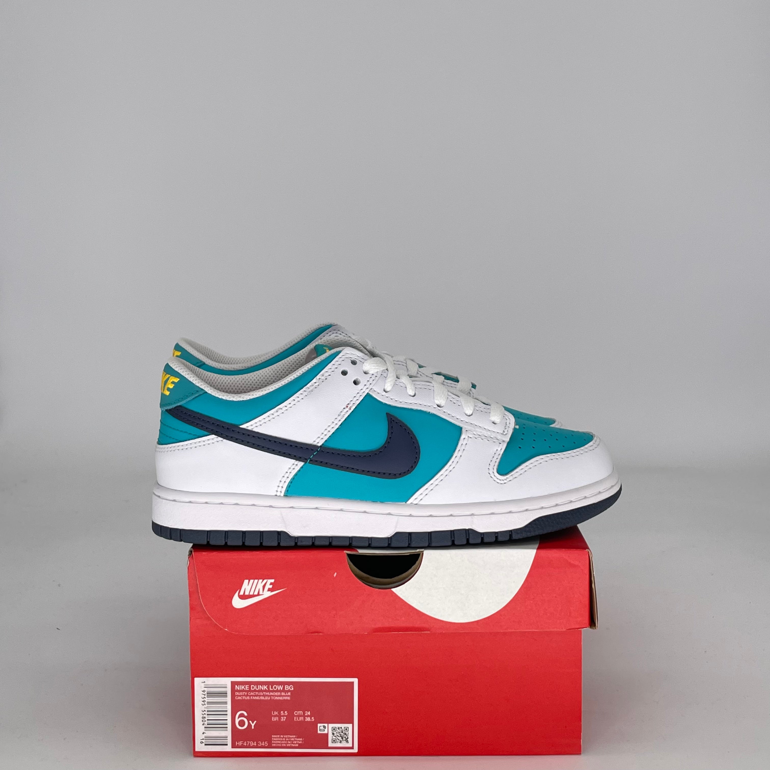 NIKE DUNK LOW DUSTY CACTUS THUNDER BLUE HF4794-345 SIZE 6/7.5W GS