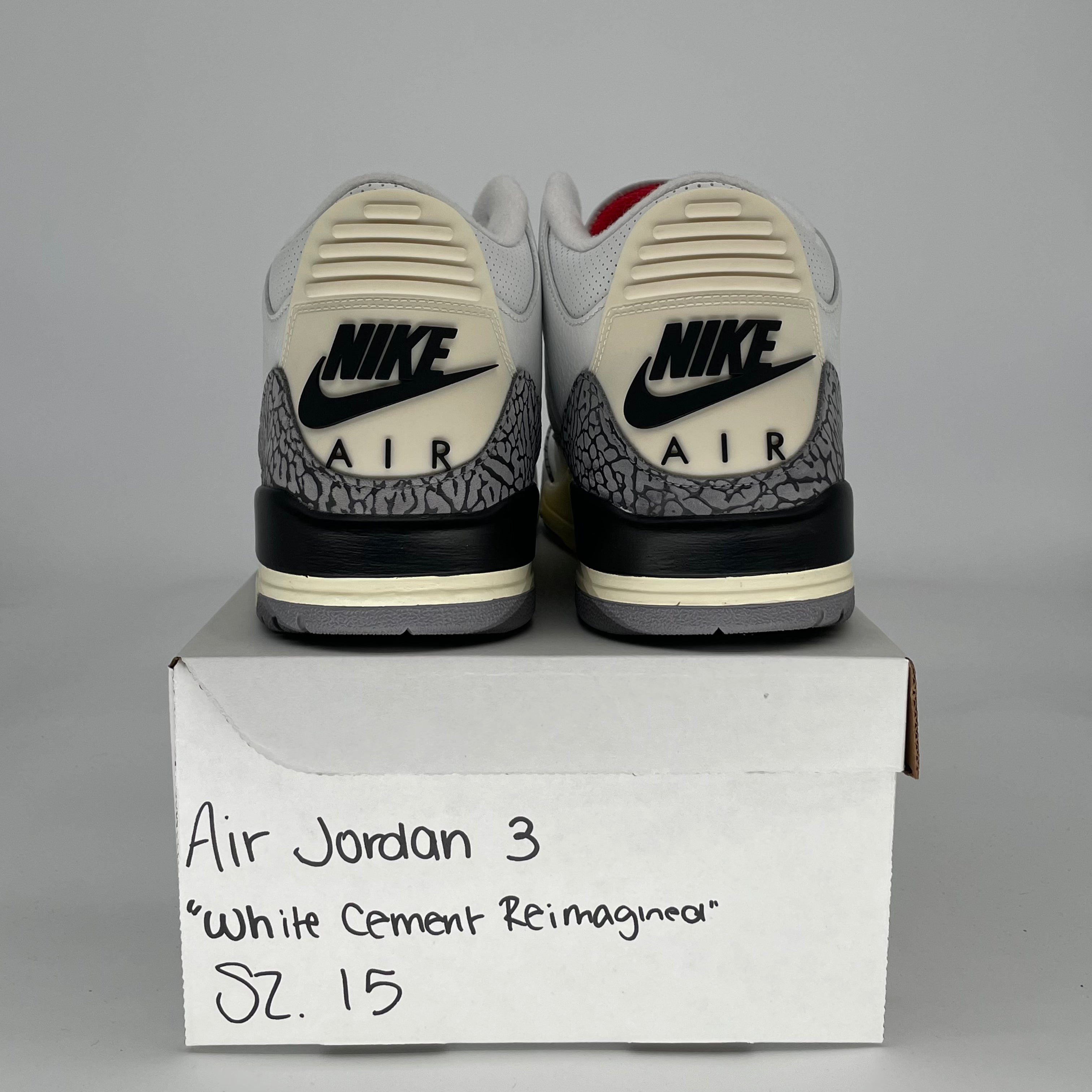 AIR JORDAN 3 WHITE CEMENT REIMAGINED DN3707-100 SIZE 15/16.5W