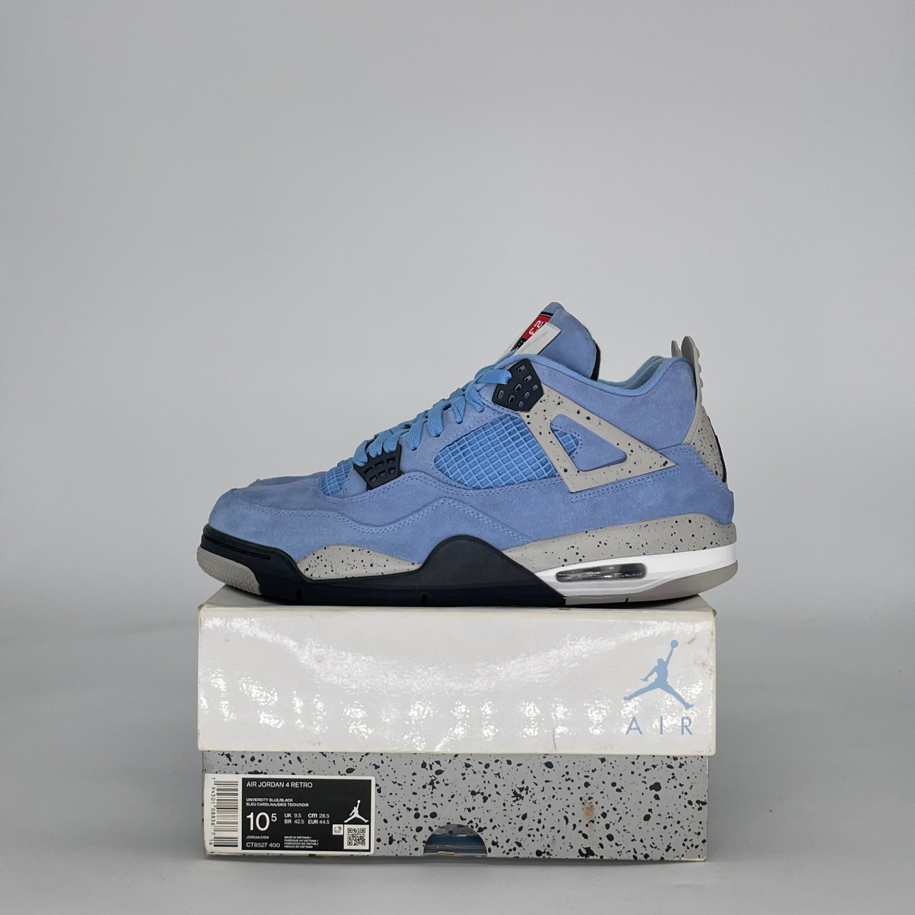 AIR JORDAN 4 UNIVERSITY BLUE CT8527-400 SIZE 10.5/12W