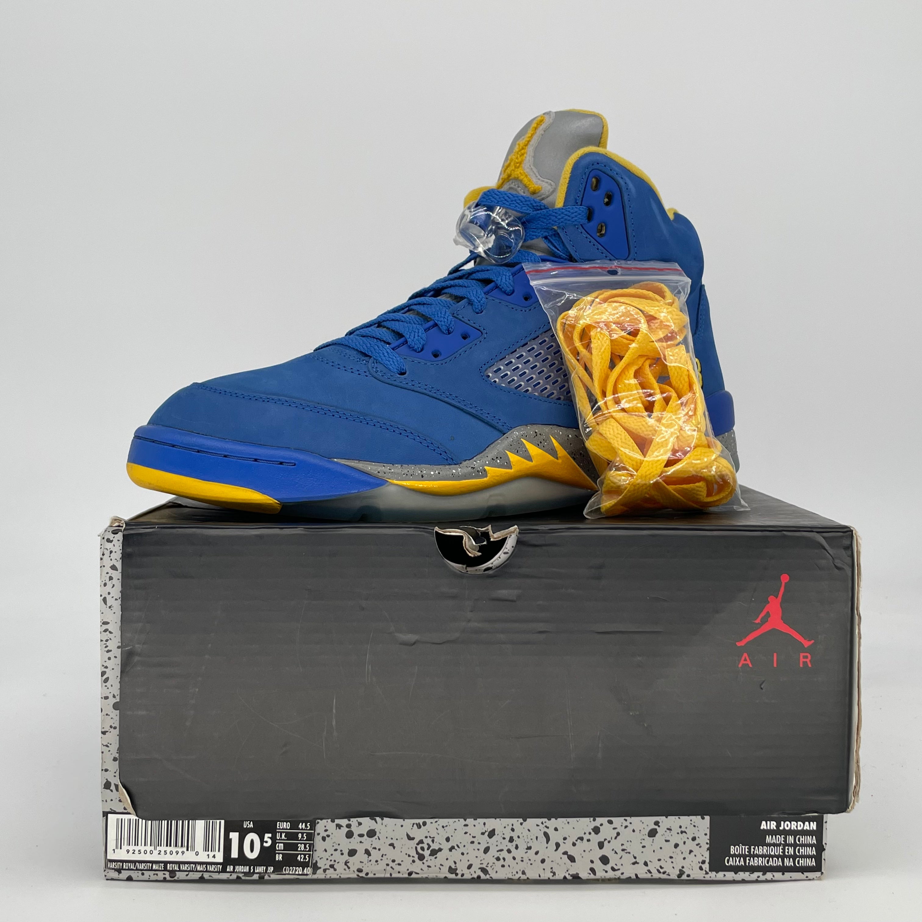 AIR JORDAN 5 LANEY VARSITY ROYAL CD2720-400 SIZE 10.5/12W