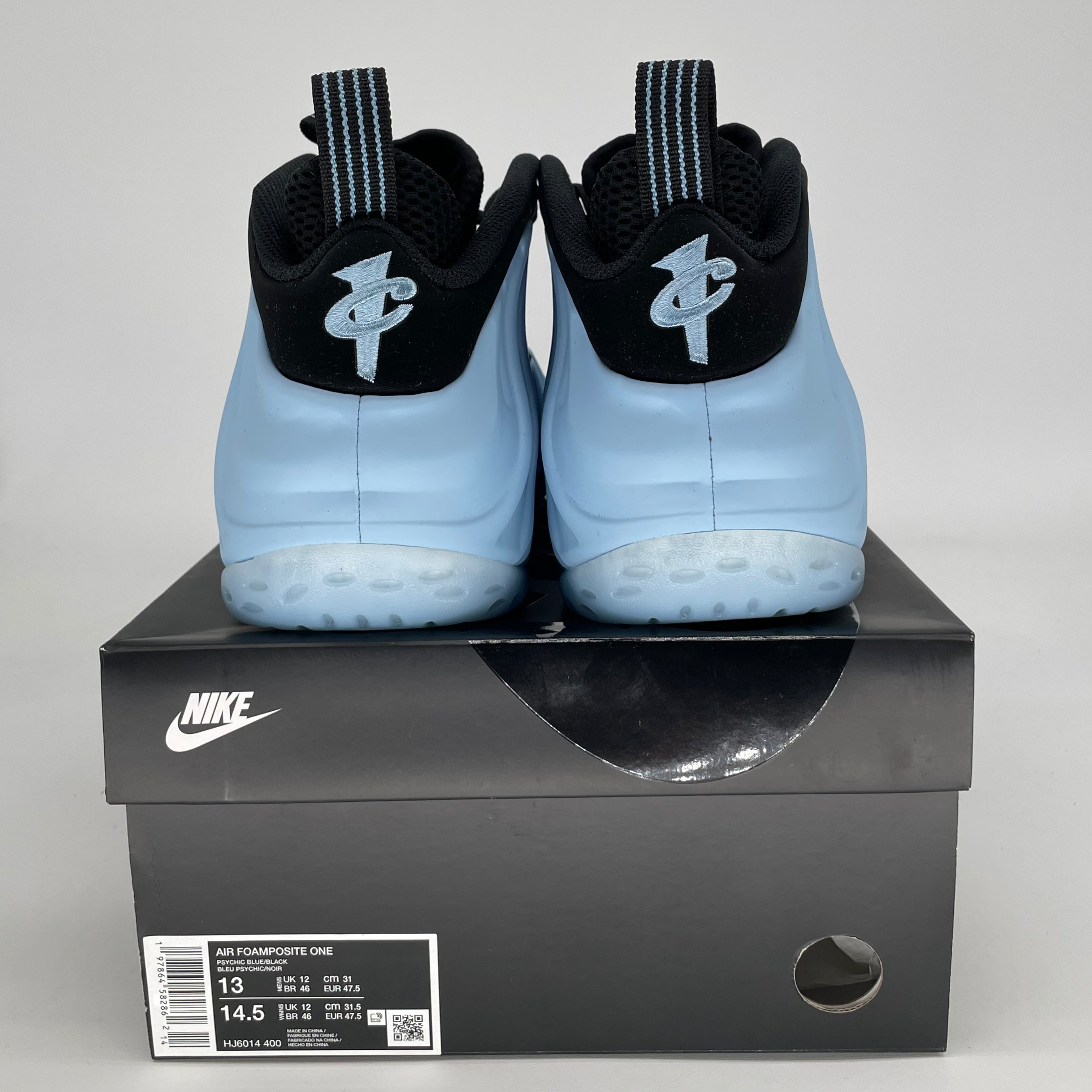 NIKE AIR FOAMPOSITE ONE PSYCHIC BLUE HJ6014-400 SIZE 13/14.5W