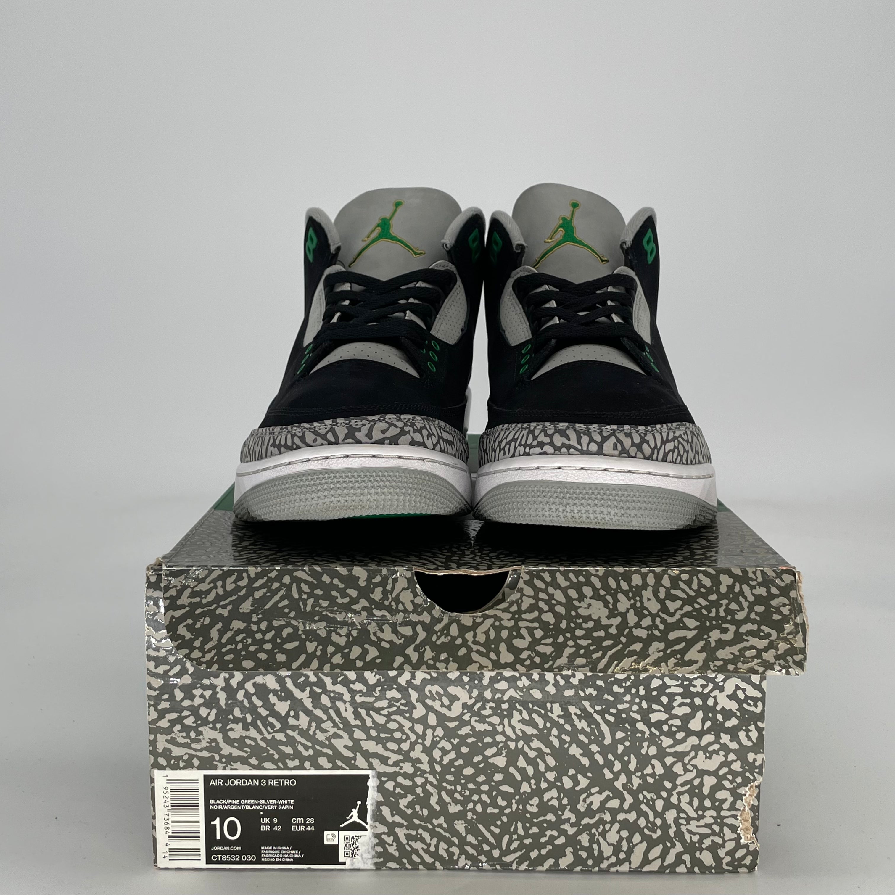AIR JORDAN 3 PINE GREEN CT8532-030 SIZE 10/11.5W