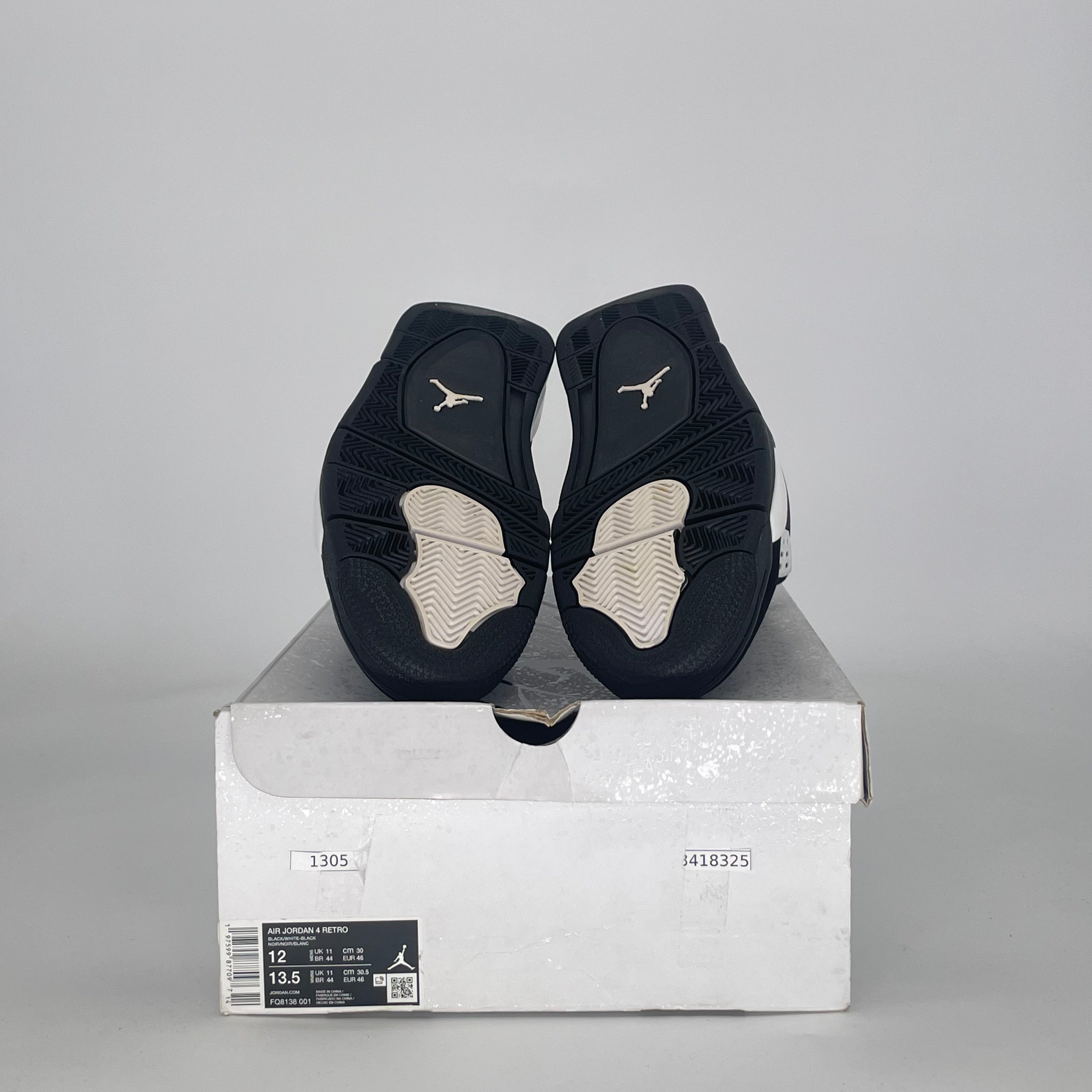 AIR JORDAN 4 WHITE THUNDER FQ8138-001 SIZE 12/13.5W