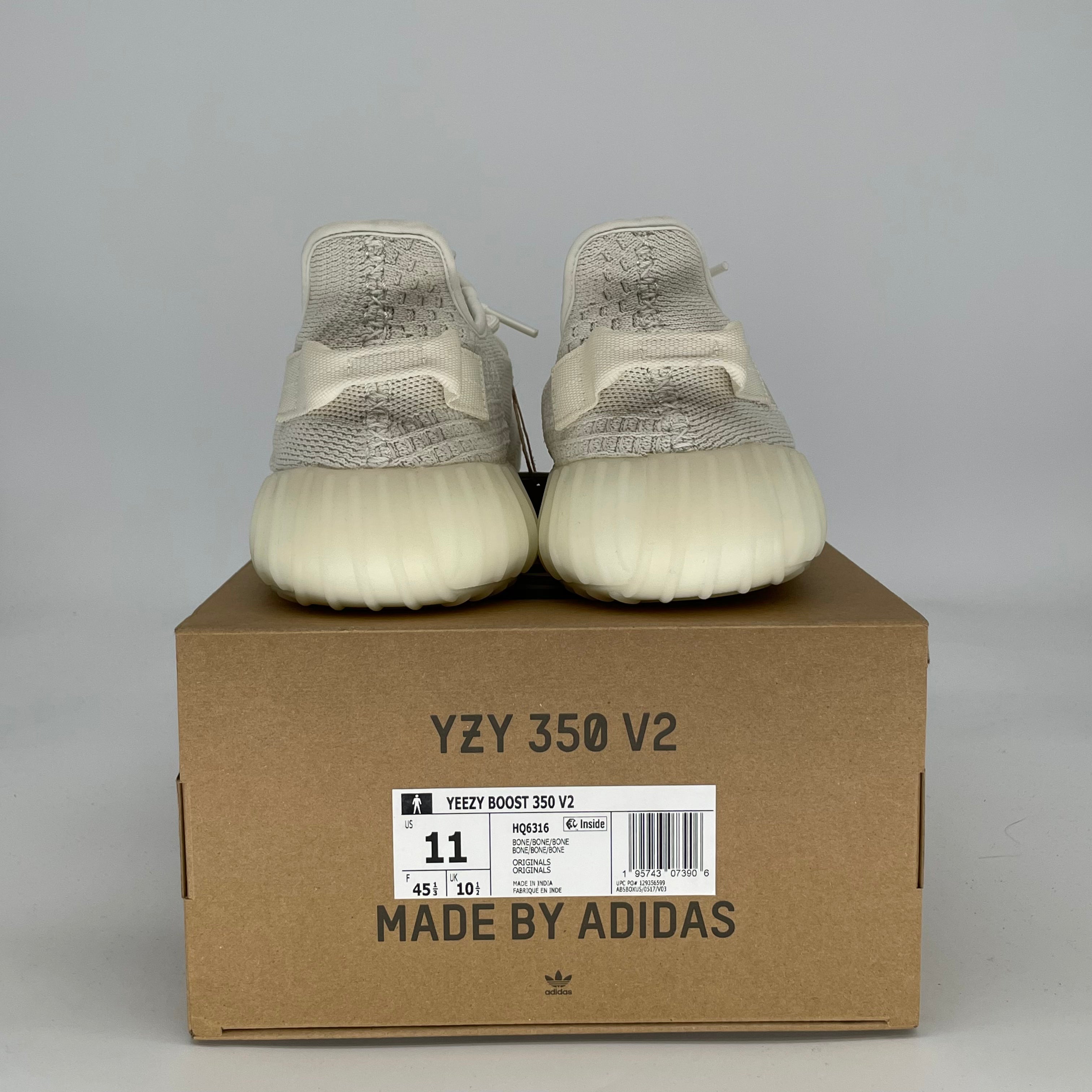 ADIDAS YEEZY 350 V2 BONE HQ6316 SIZE 11/12.5W