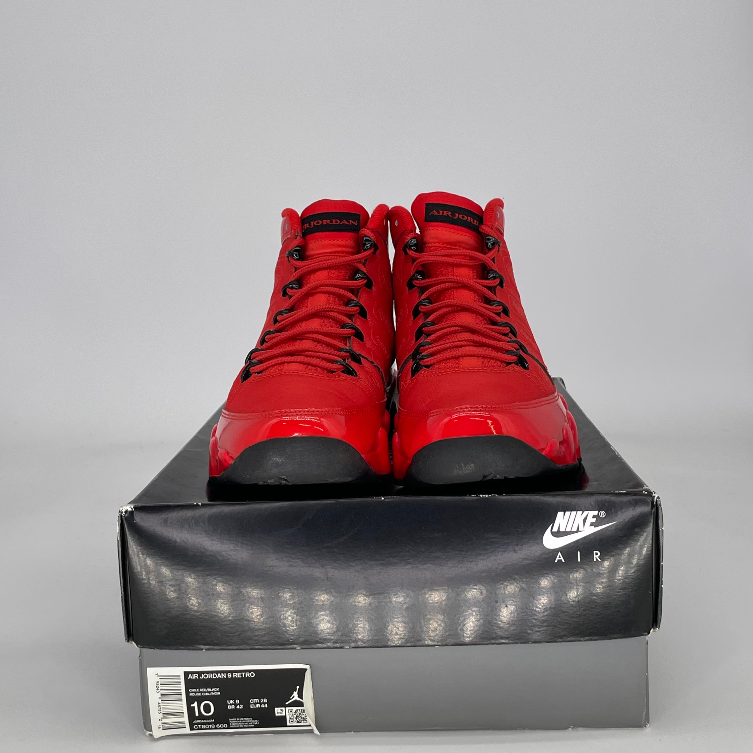 AIR JORDAN 9 CHILE RED CT8019-600 SIZE 10/11.5W