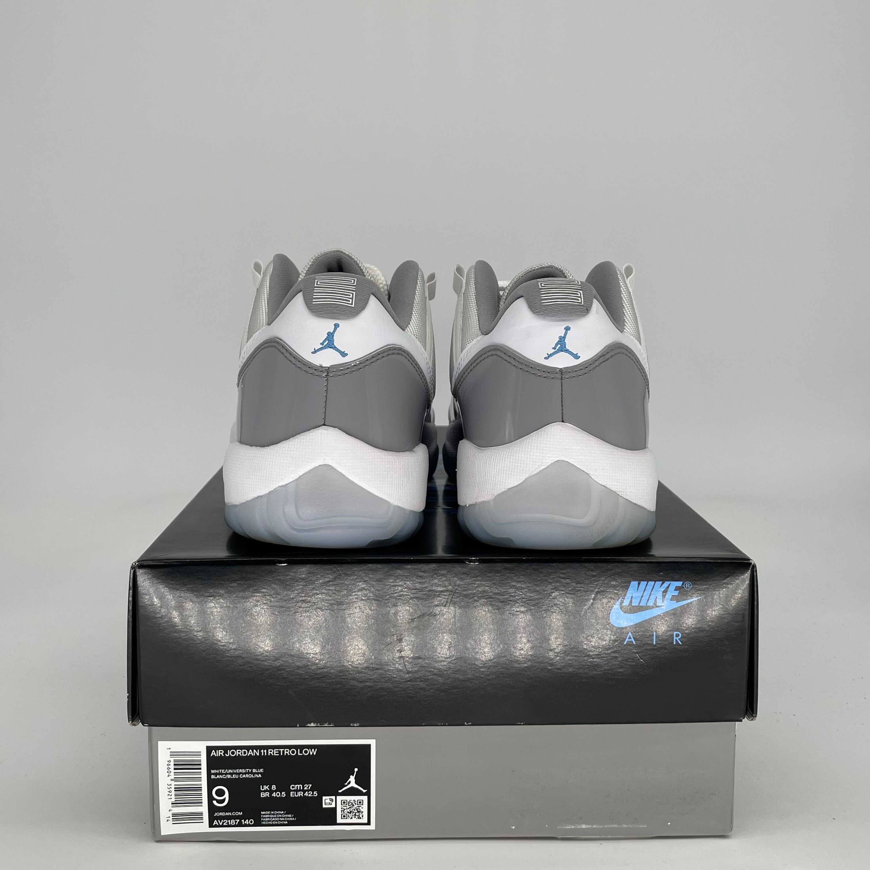 AIR JORDAN 11 LOW CEMENT GREY AV2187-140 SIZE 9/10.5W