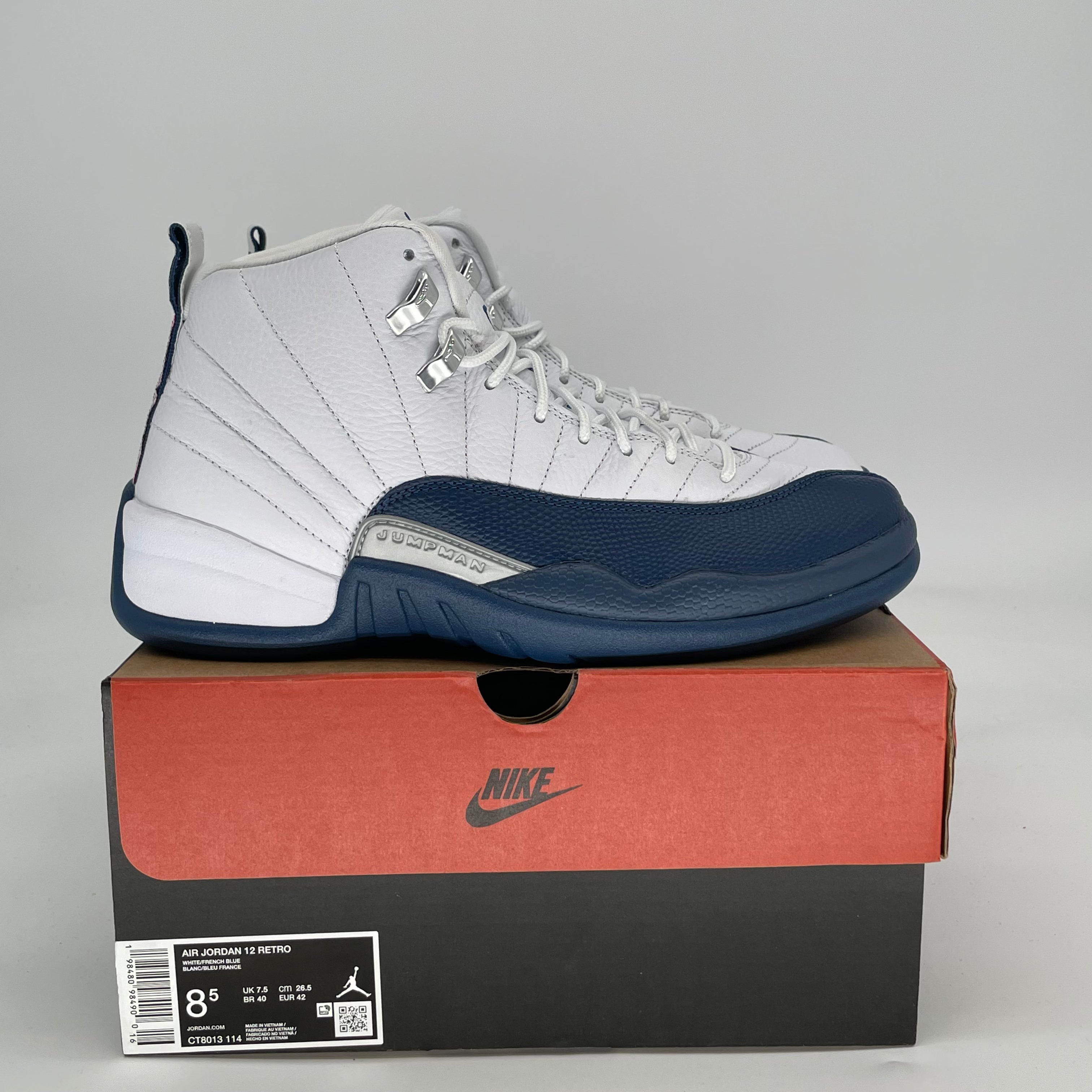 AIR JORDAN 12 FRENCH BLUE CT8013-114 SIZE 8.5/10W