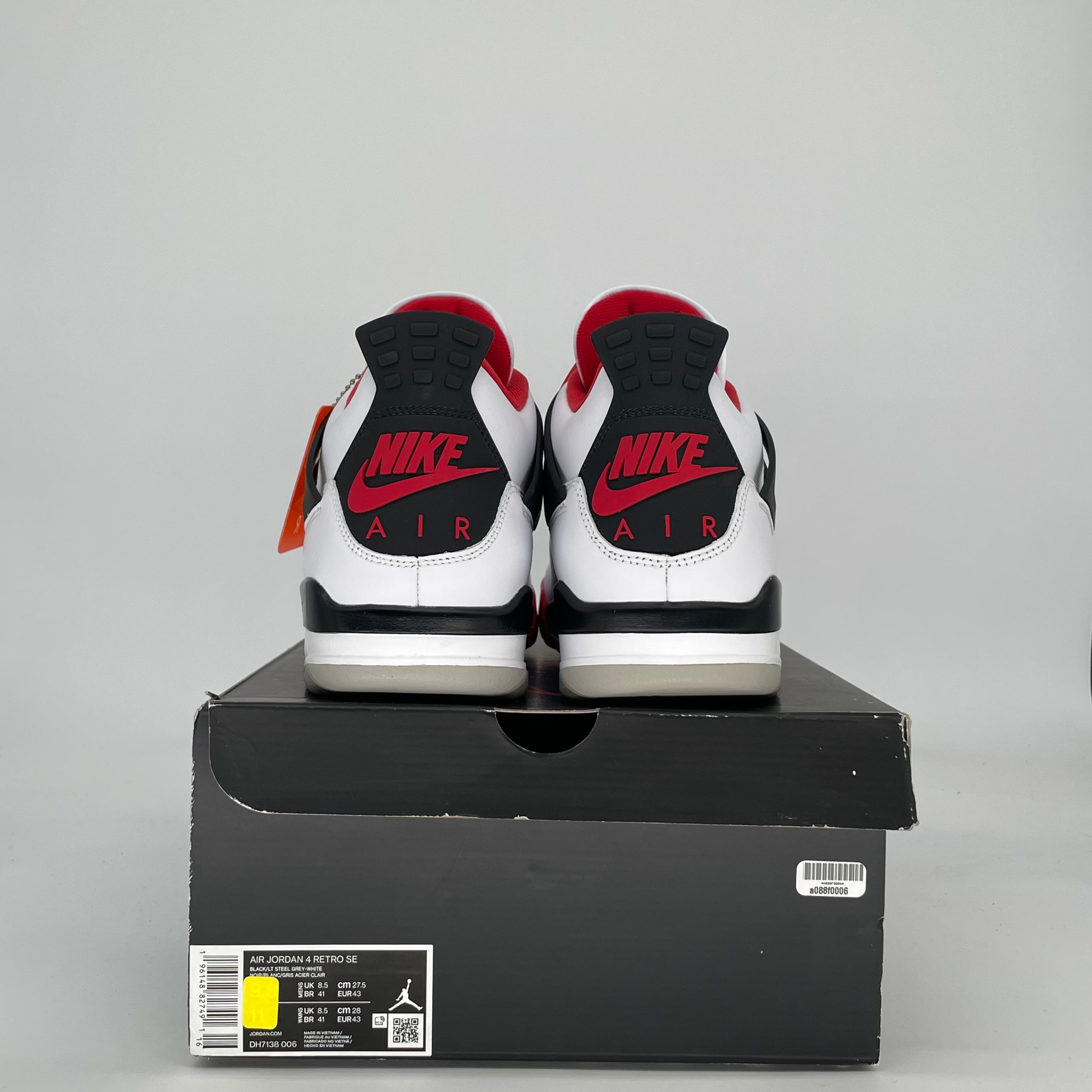 AIR JORDAN 4 FIRE RED DC7770-160 SIZE 12/13.5W