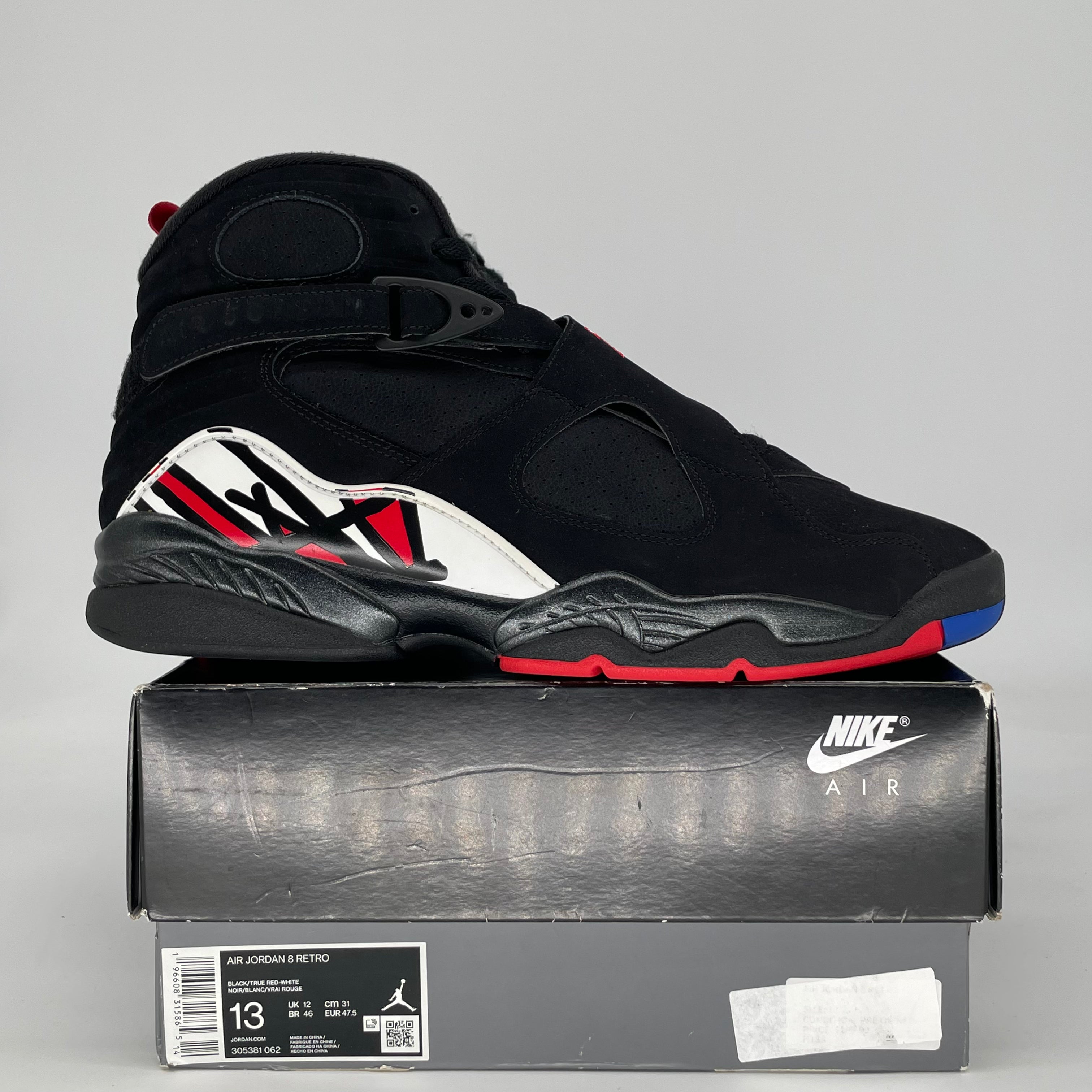 AIR JORDAN 8 PLAYOFFS 305381-062 SIZE 13/14.5W