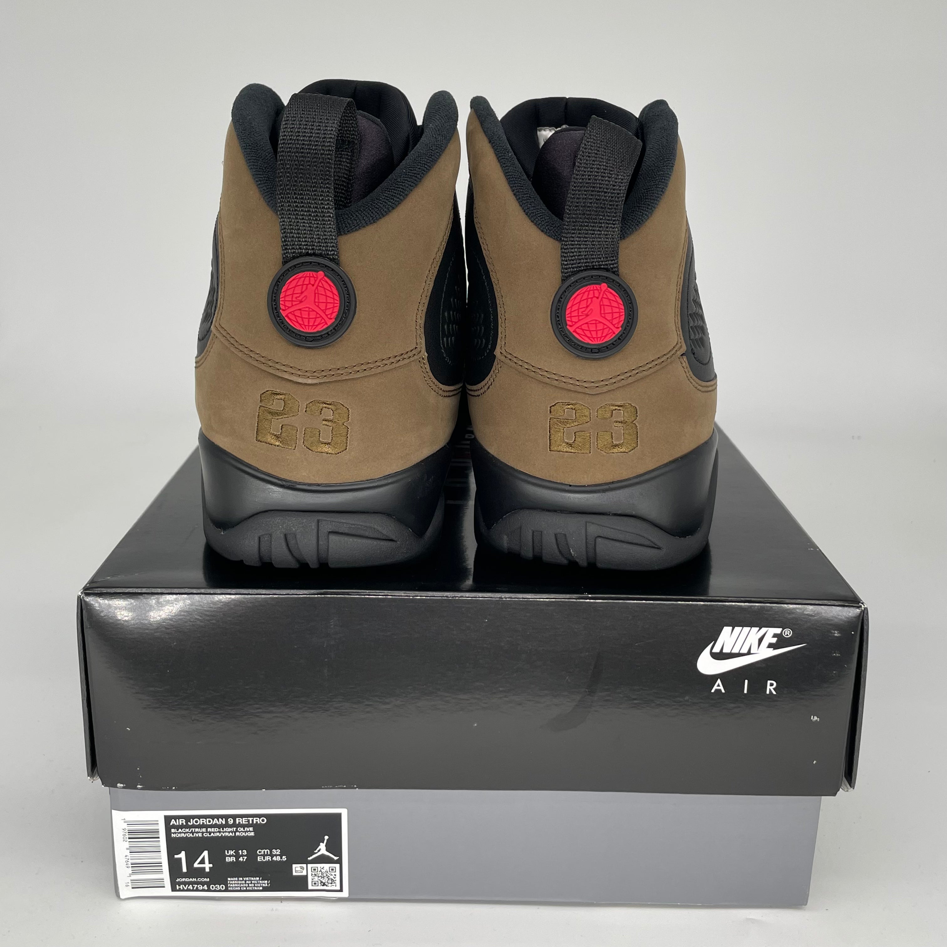 AIR JORDAN 9 OLIVE SIZE 14/15.5W HV4794-030