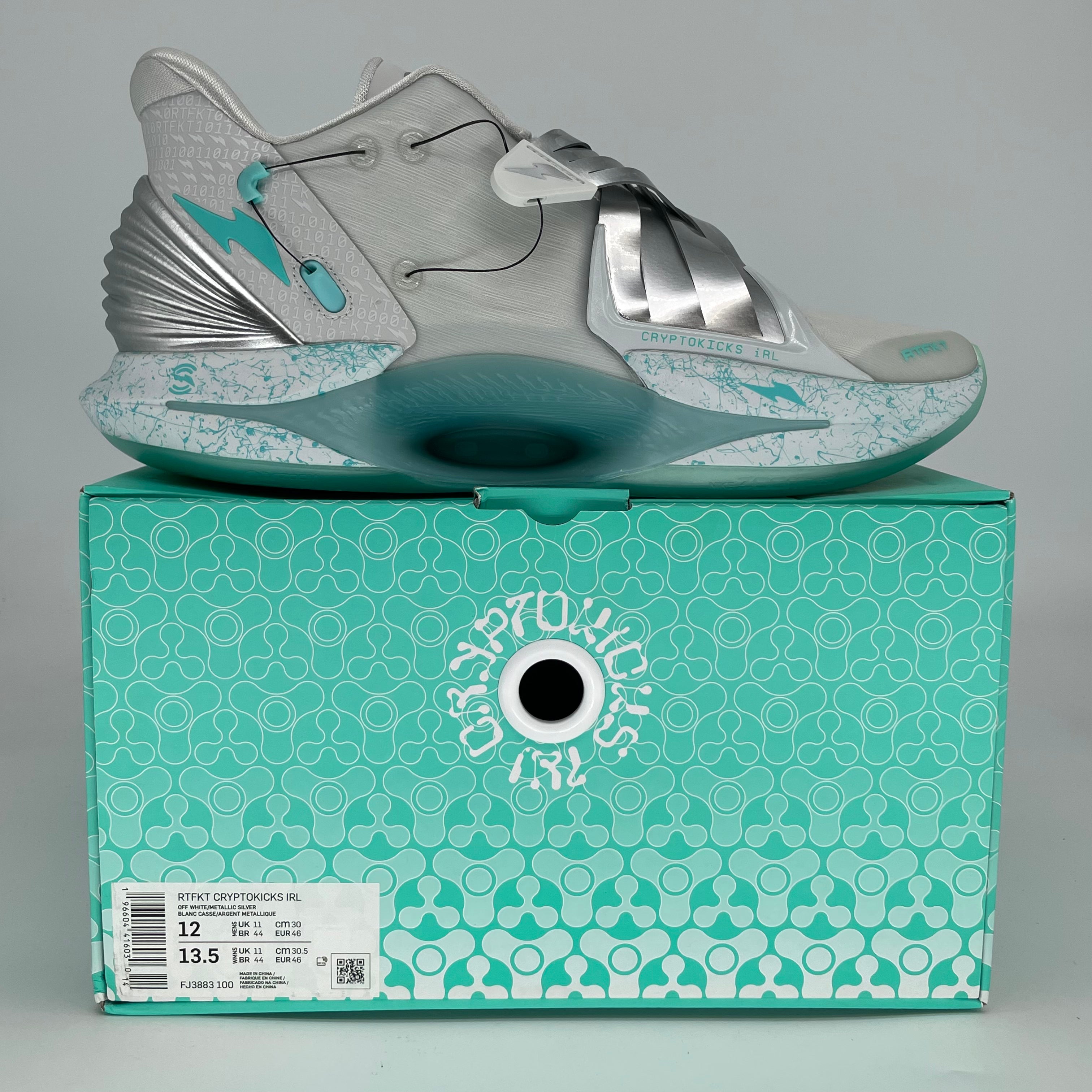 NIKE RTFKT CRYPTOKICKS IRL ICE FJ3883-100 SIZE 12/13.5W
