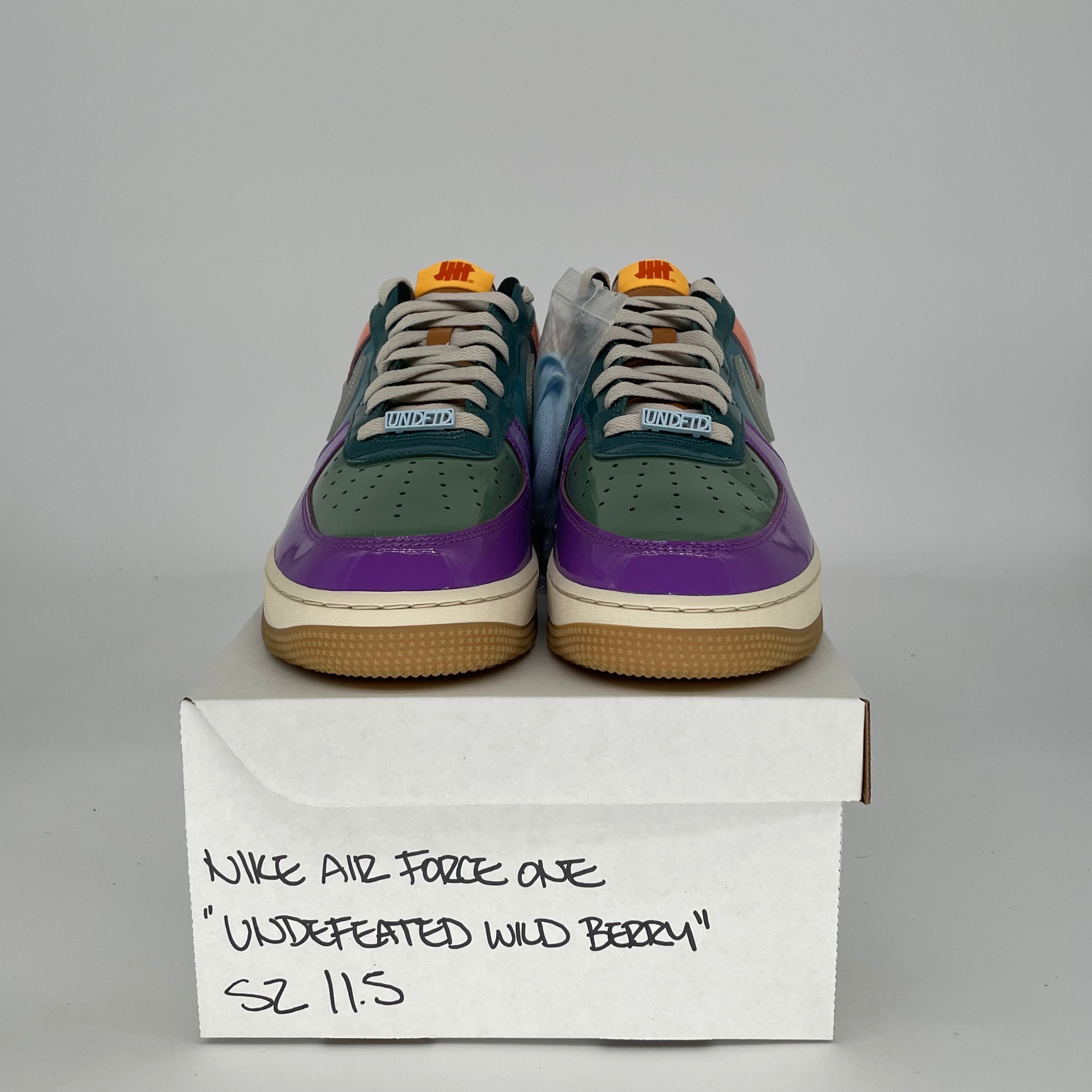 NIKE AIR FORCE 1 LOW UNDEFEATED MULTI-PATENT WILD BERRY DV5255-500 SIZE 11.5/13W