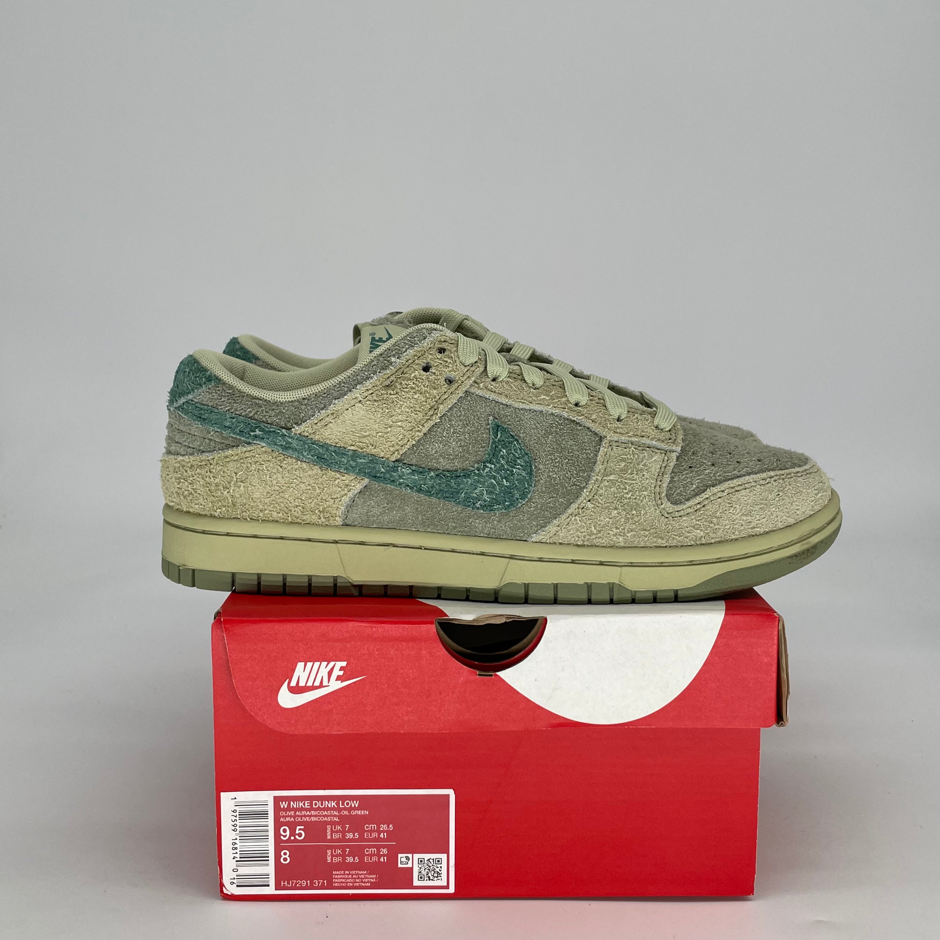 NIKE DUNK LOW OLIVE AURA W HJ7291-371 SIZE 8/9.5W
