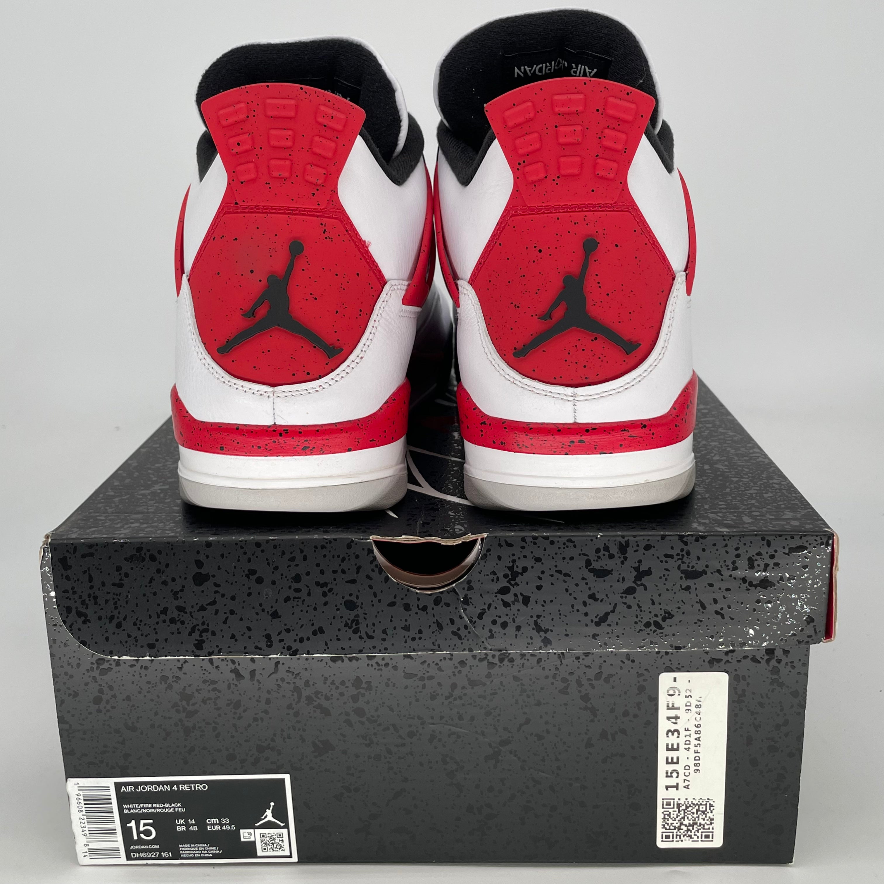 AIR JORDAN 4 RED CEMENT SIZE 15/16.5W DH6927-161
