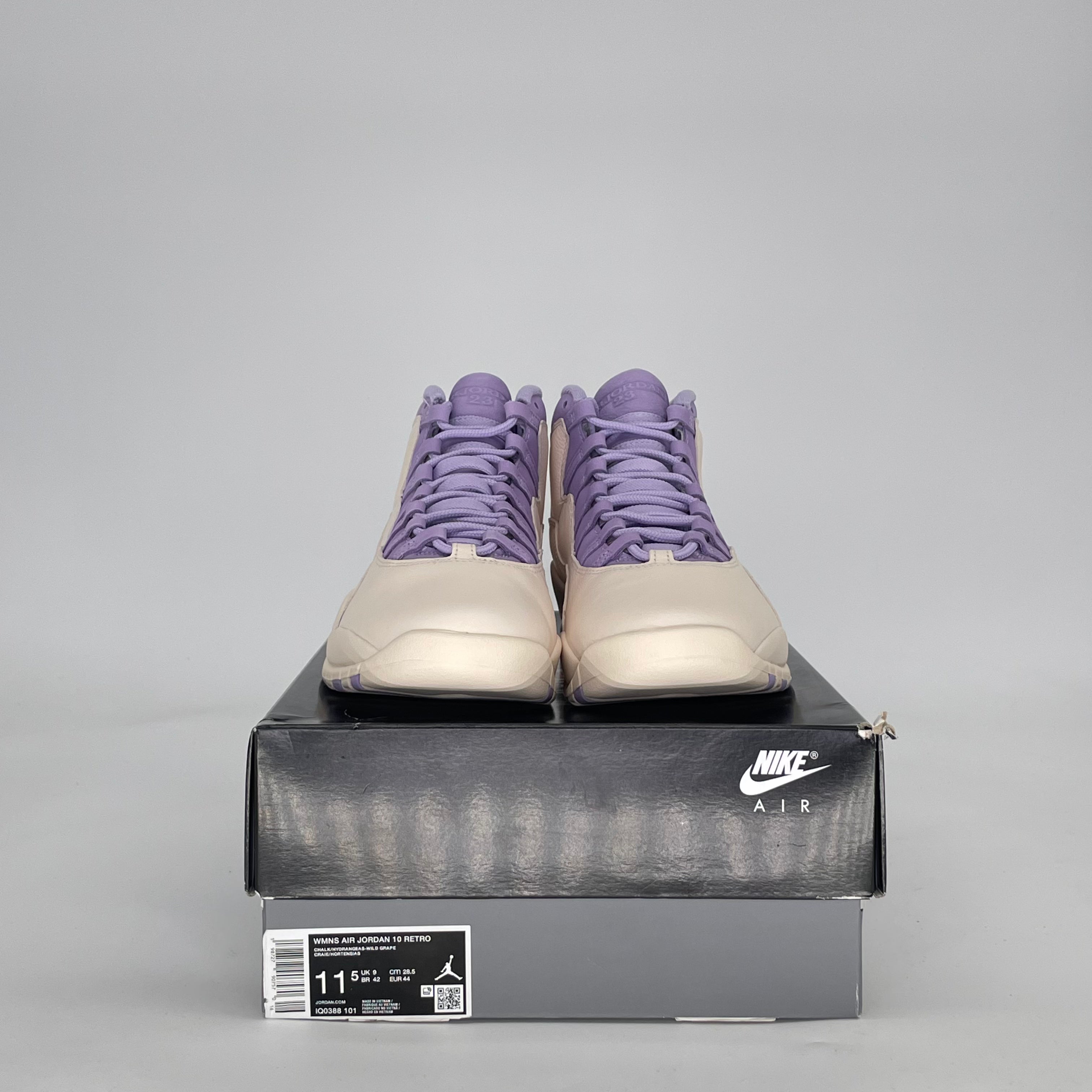 AIR JORDAN 10 HYDRANGEAS IQ0388-101 SIZE 10/11.5W