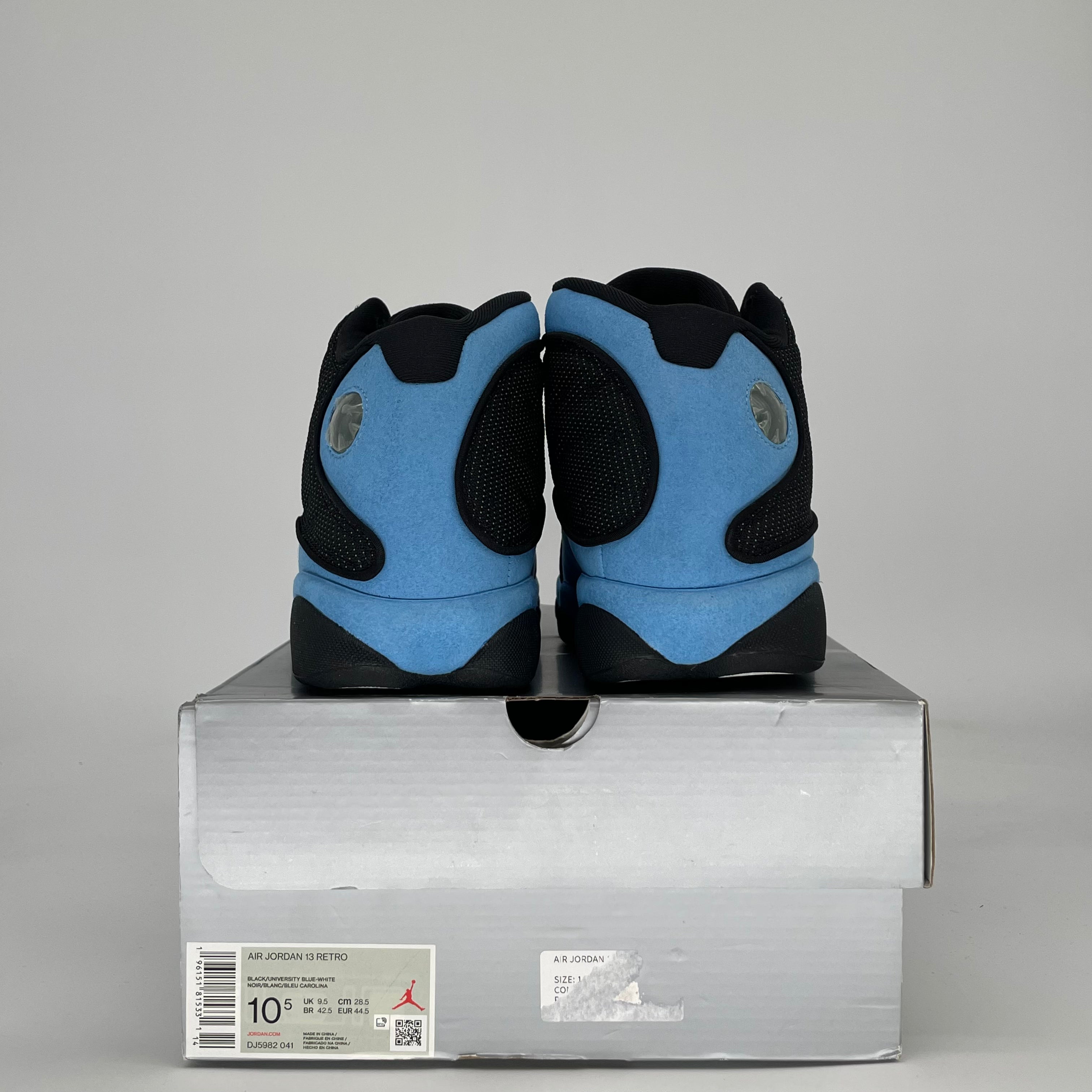 AIR JORDAN 13 BLACK UNIVERSITY BLUE DJ5982-041 SIZE 10.5/12W