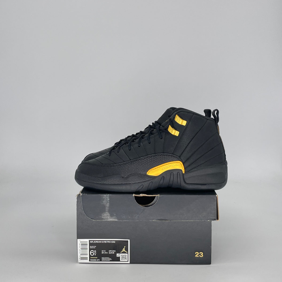 JORDAN 12 BLACK TAXI GS