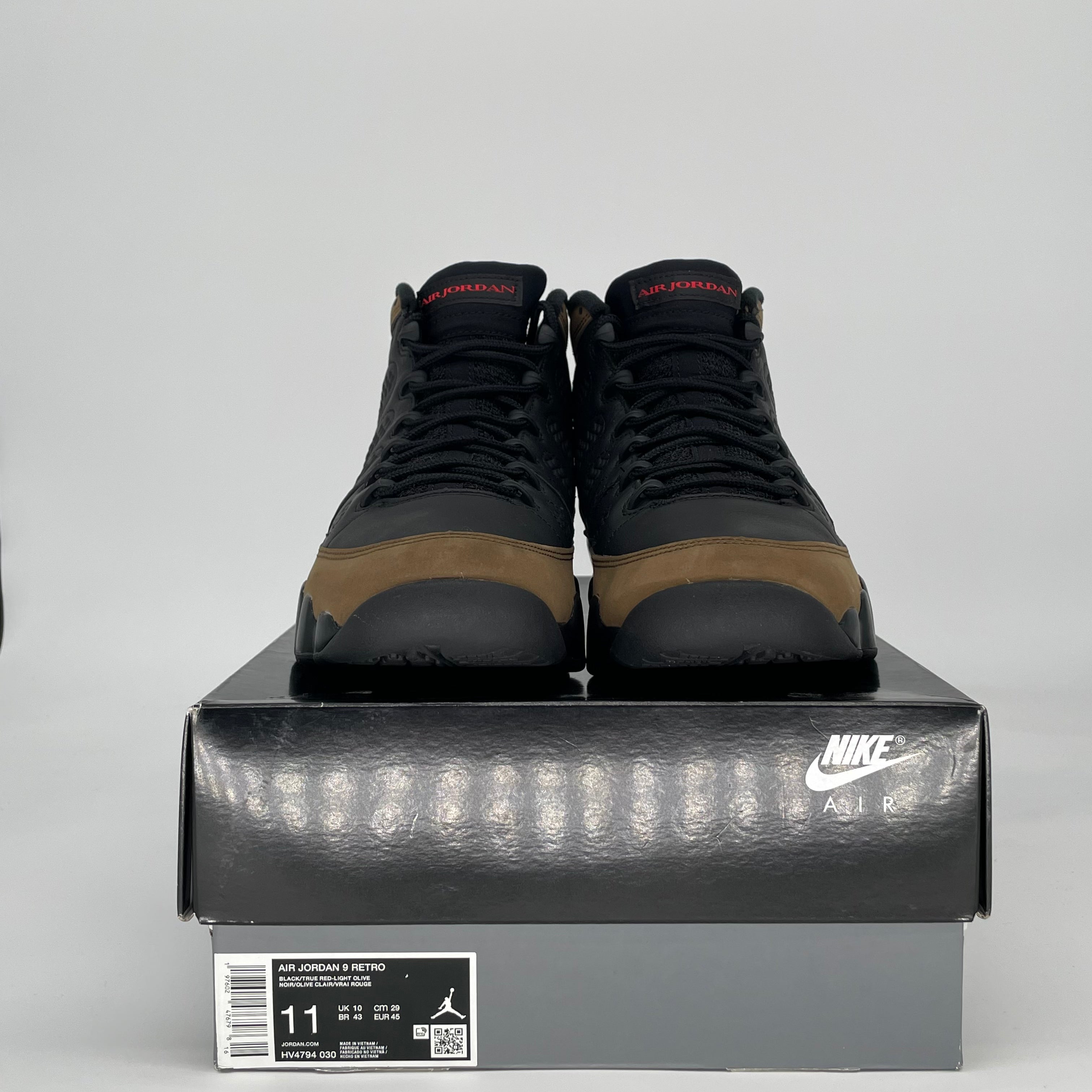 AIR JORDAN 9 OLIVE HV4794-030 SIZE 11/12.5W