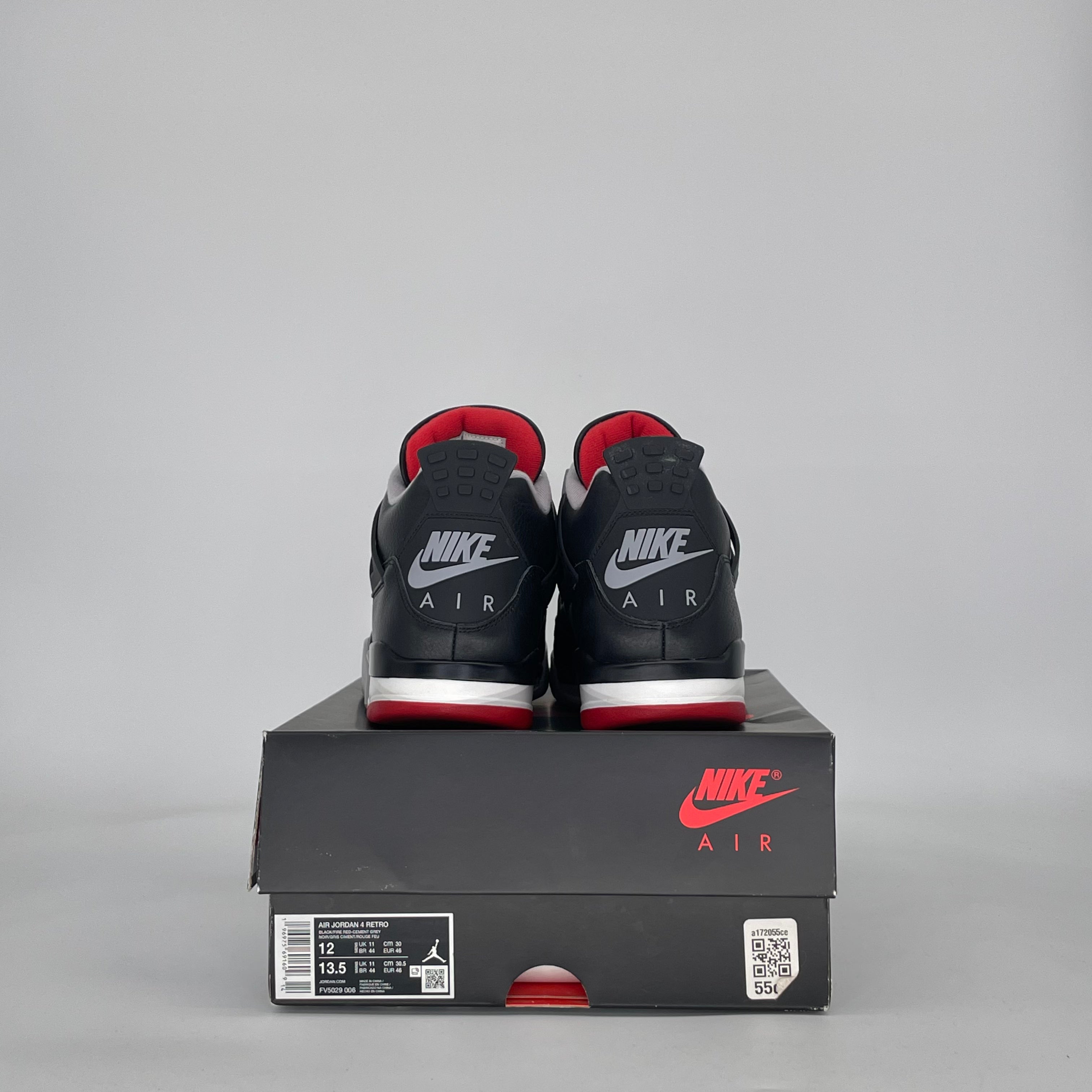 AIR JORDAN 4 BRED REIMAGINED FV5029-006 SIZE 12/13.5W